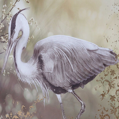 Aiban Cranes Canvas Printed Framed Picture with Foiling - 40x2x60 cms