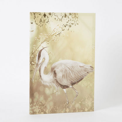 Aiban Cranes Canvas Printed Framed Picture with Foiling - 40x2x60 cms