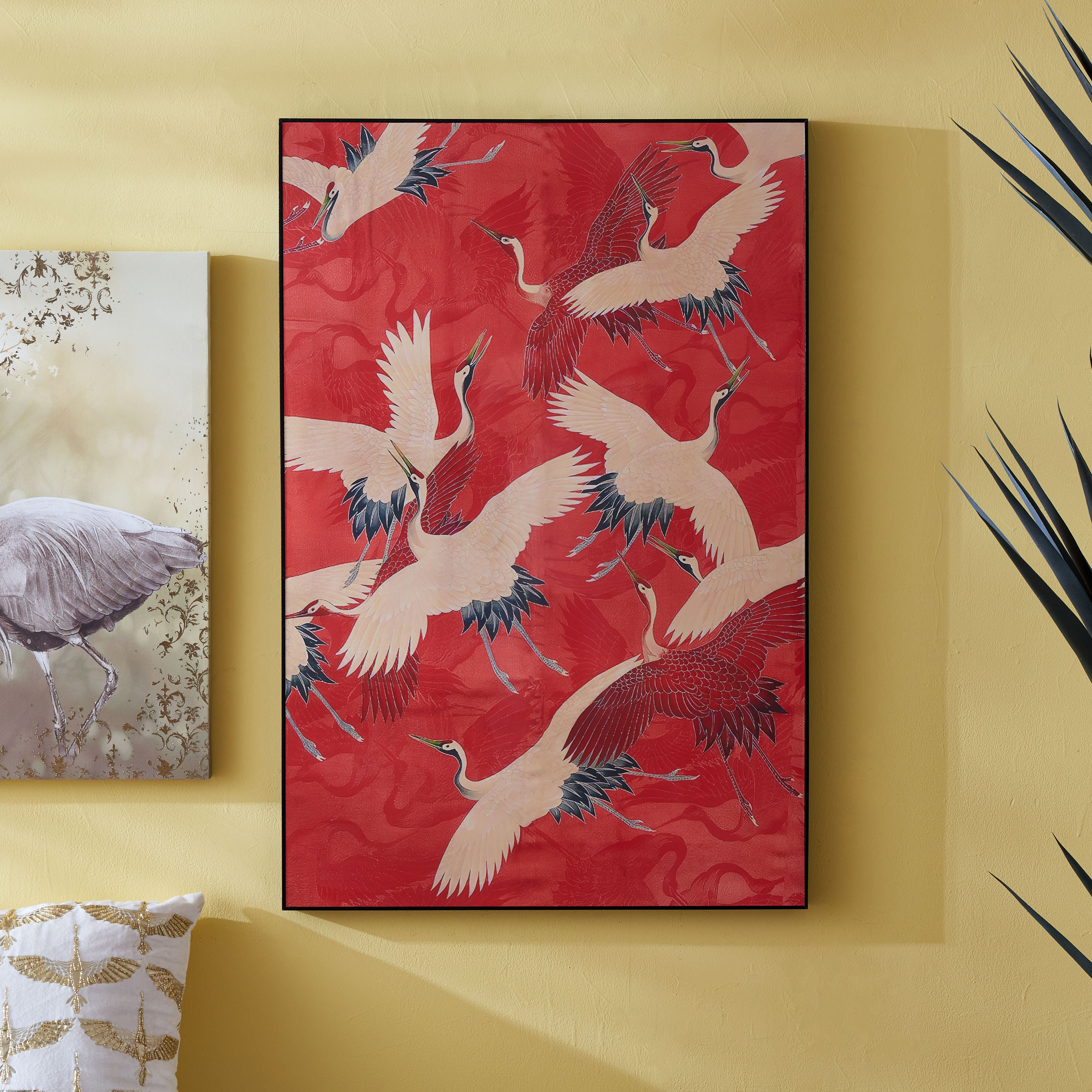 لوحة مؤطّرة لامعة بتصميم طيور من أمارا - 60X3X90 سم-PROMO_HB_AE_B1G1_250925-image-1