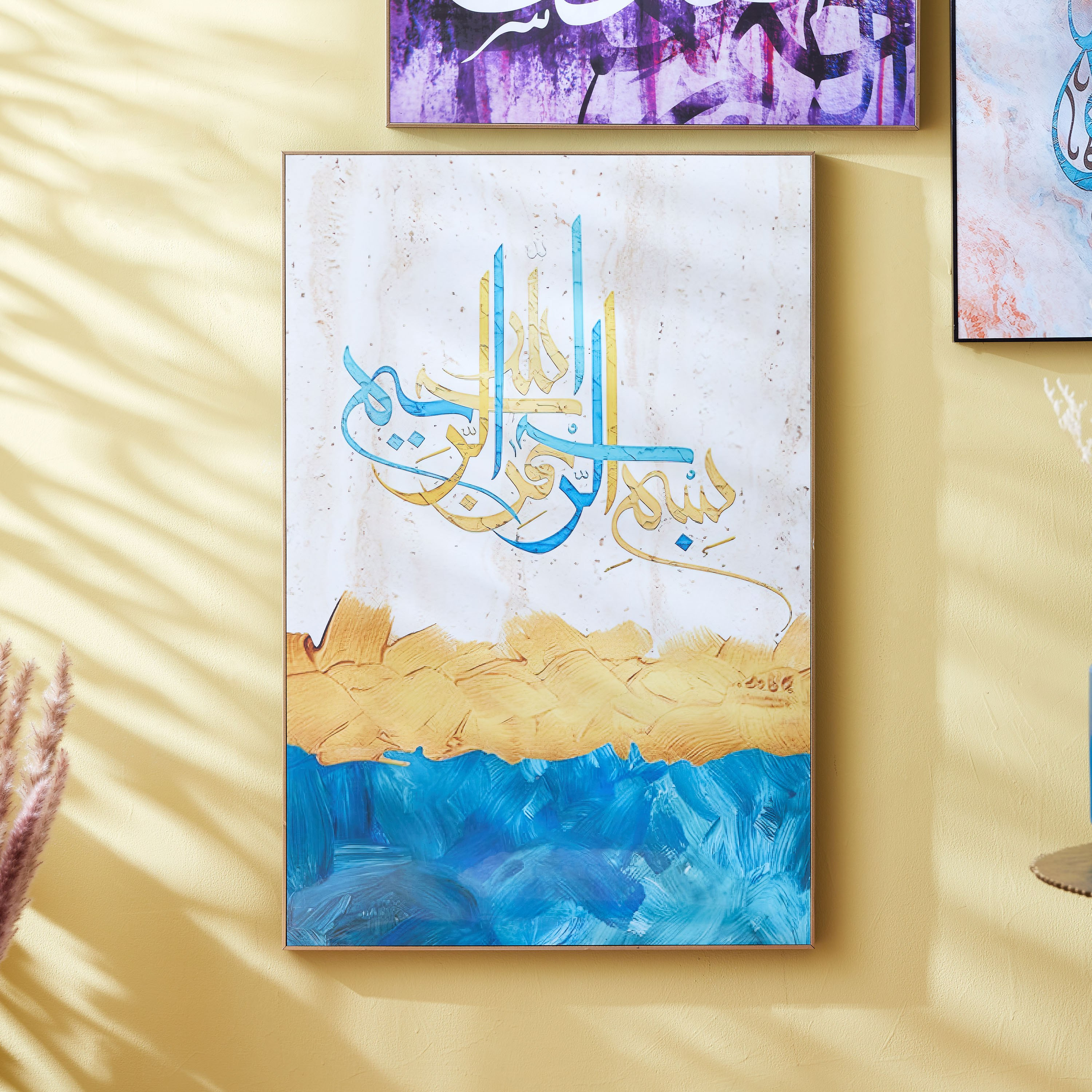 لوحة مؤطّرة لامعة بتصميم خط - 60x3x90 سم-PROMO_HB_AE_B1G1_250925-image-1