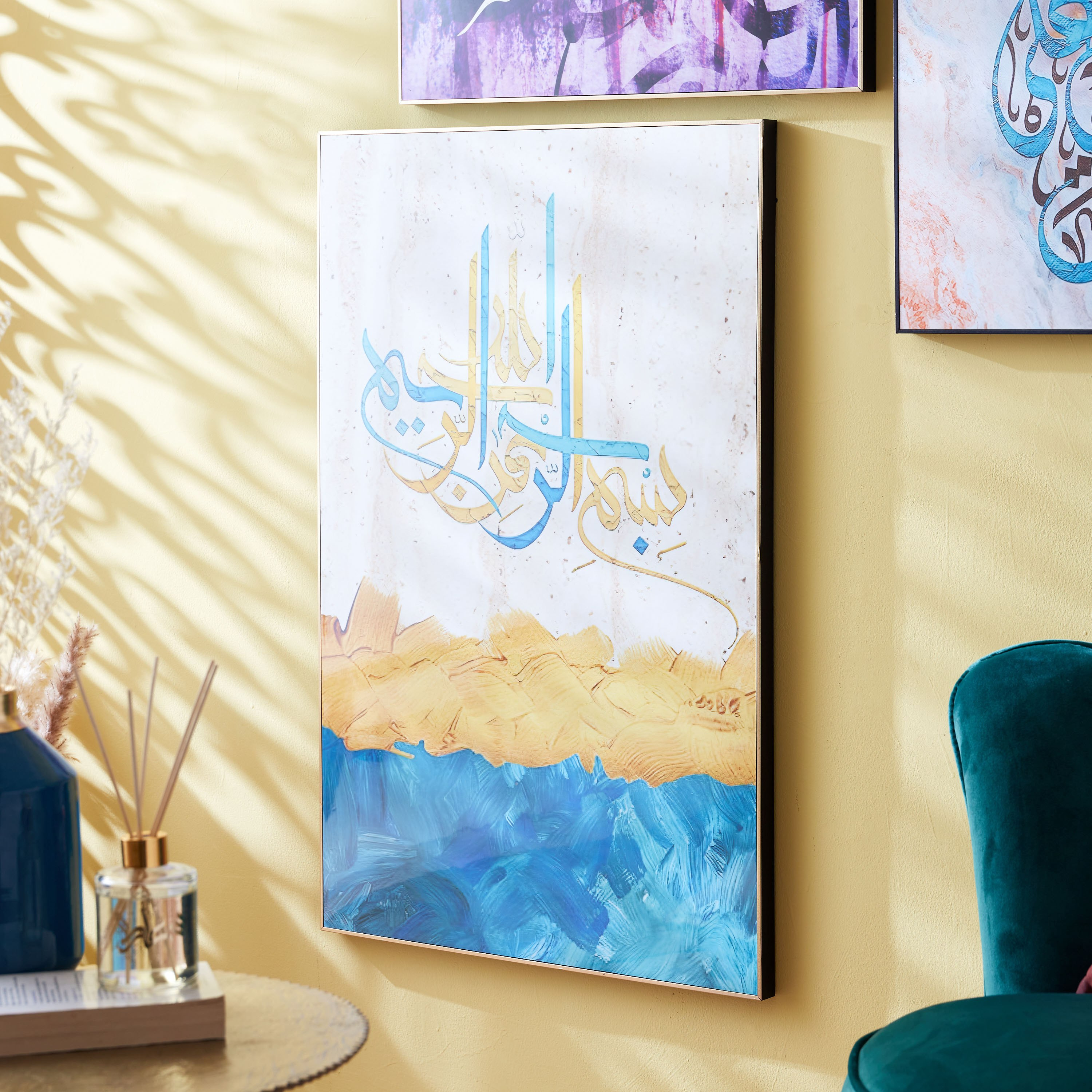 لوحة مؤطّرة لامعة بتصميم خط - 60x3x90 سم-PROMO_HB_AE_B1G1_250925-image-2