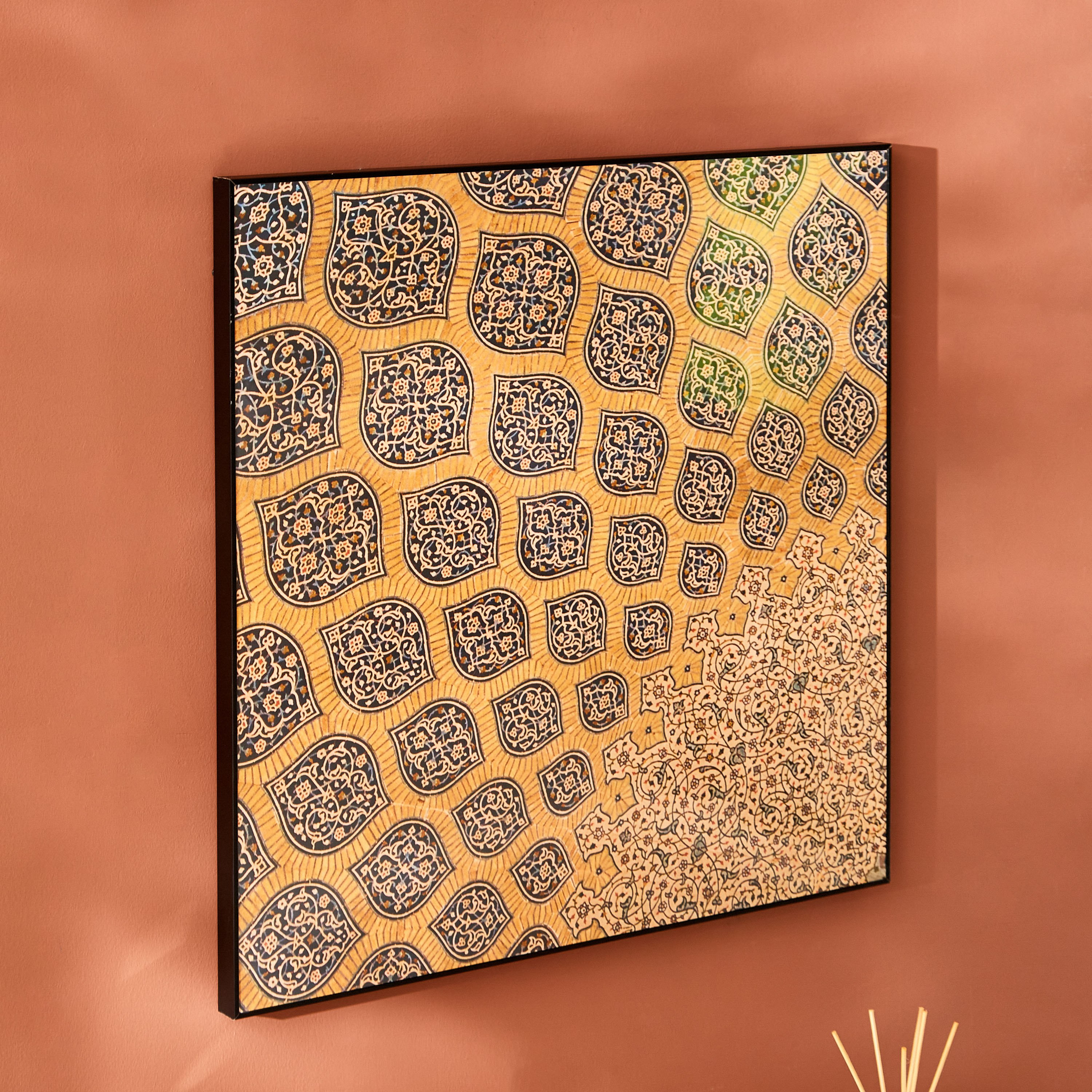 لوحة مؤطرة بتصميم أرابيسك من أمارا - 60x3x60 سم-PROMO_HB_AE_B1G1_250925-image-2