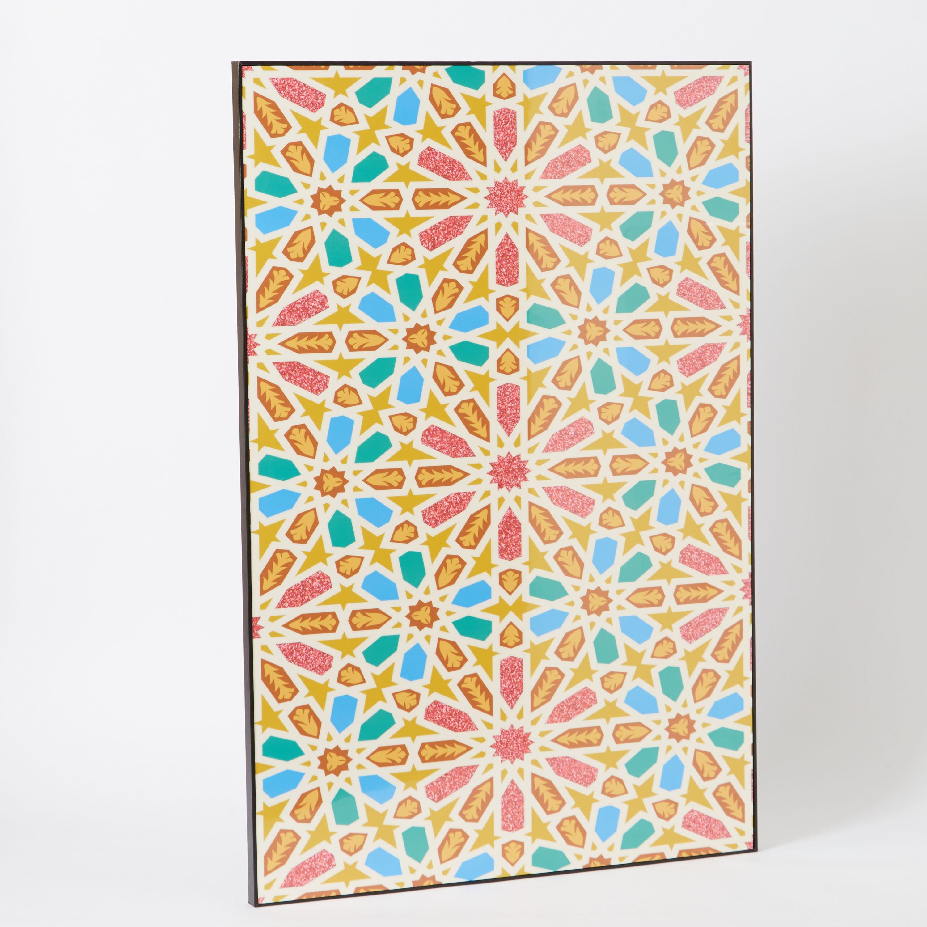لوحة مؤطرة بتصميم أرابيسك كاليدوسكوب من أمارا - 90x3x60 سم-hbxhomeware-hbxdecorandfurnishings-image-6