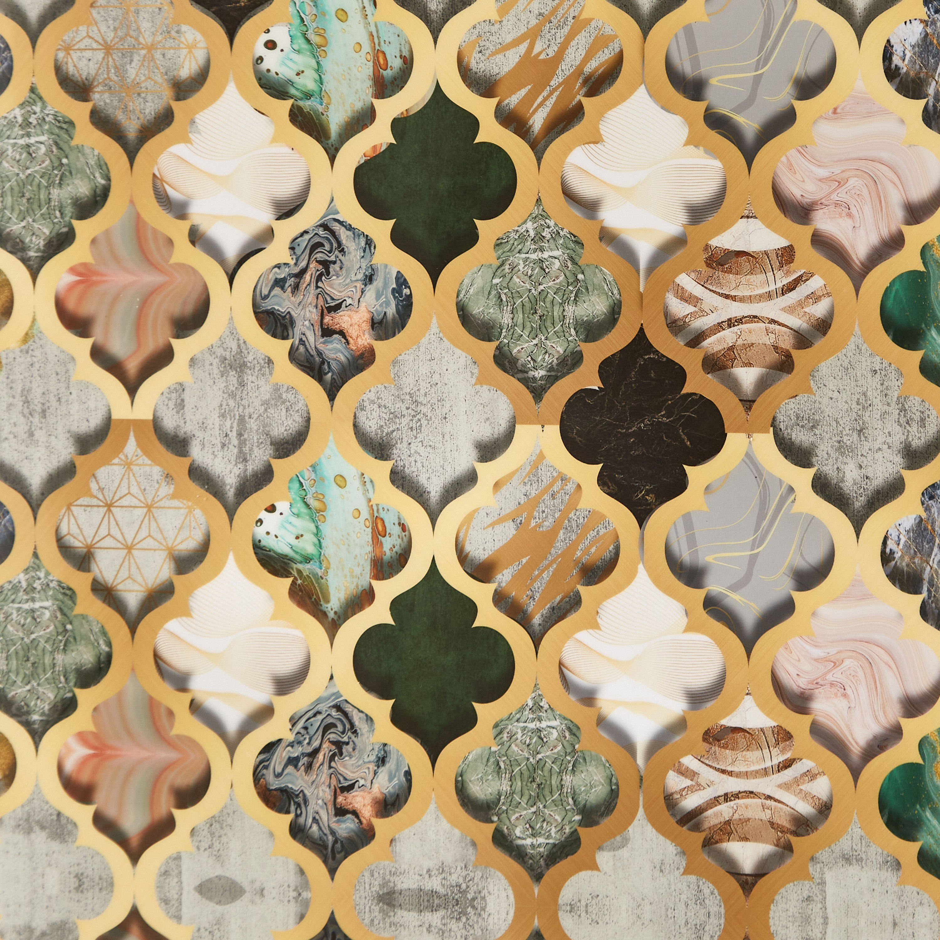 لوحة مؤطرة بتصميم أرابيسك من أمارا - 60x3x60 سم-PROMO_HB_AE_B1G1_250925-image-4