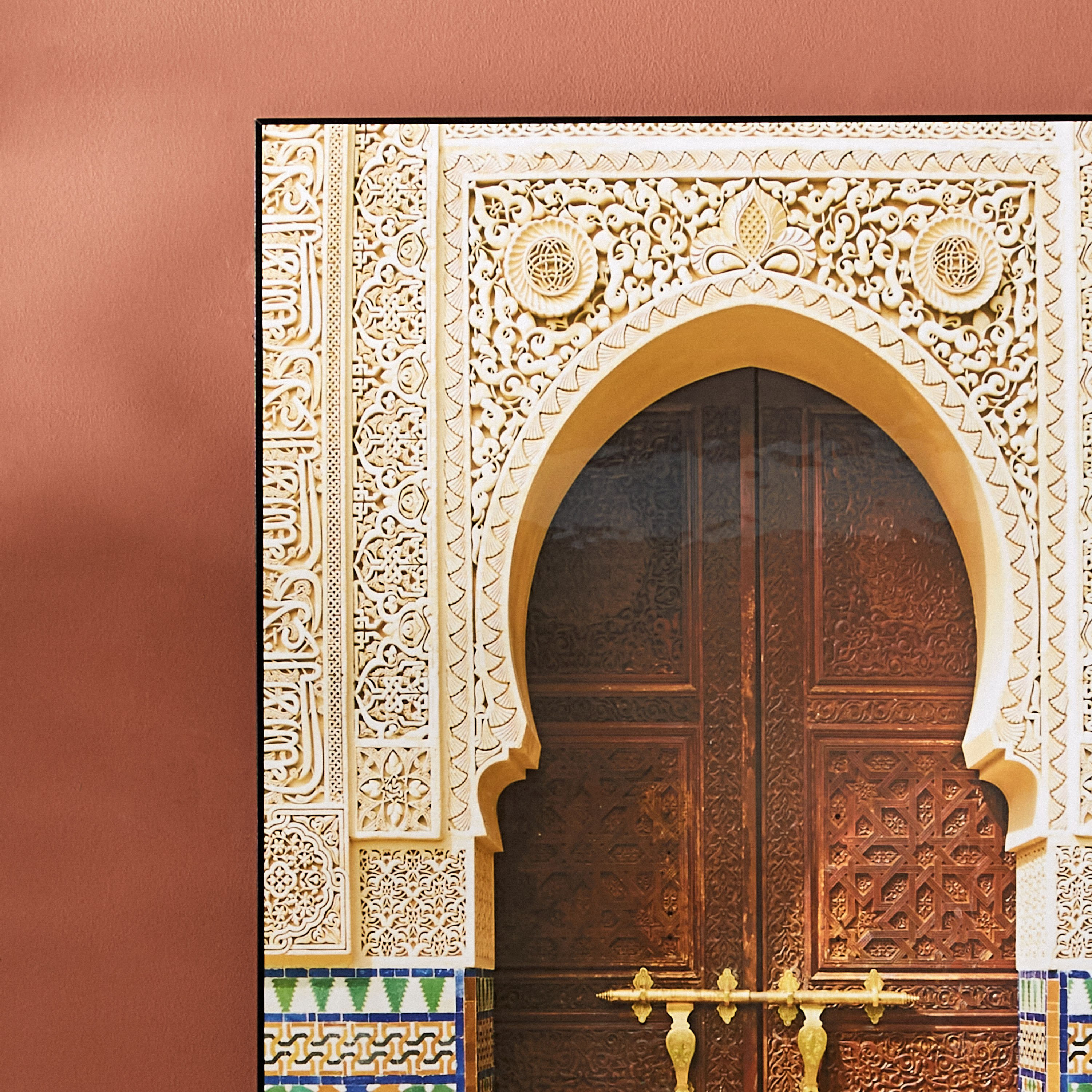 لوحة مؤطرة بتصميم باب بقفل من أمارا - 60x3x90 سم-PROMO_HB_AE_B1G1_250925-image-3