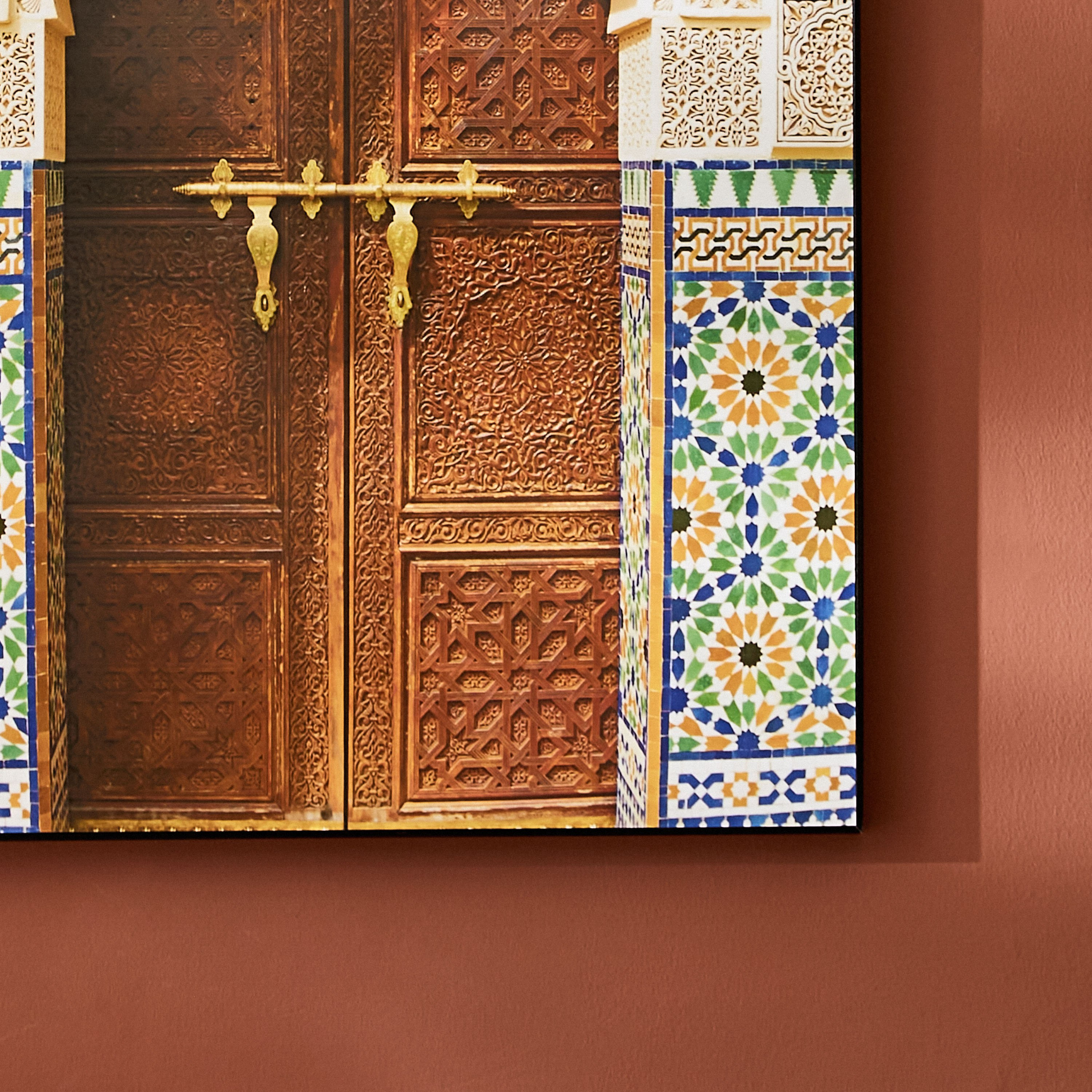 لوحة مؤطرة بتصميم باب بقفل من أمارا - 60x3x90 سم-PROMO_HB_AE_B1G1_250925-image-4