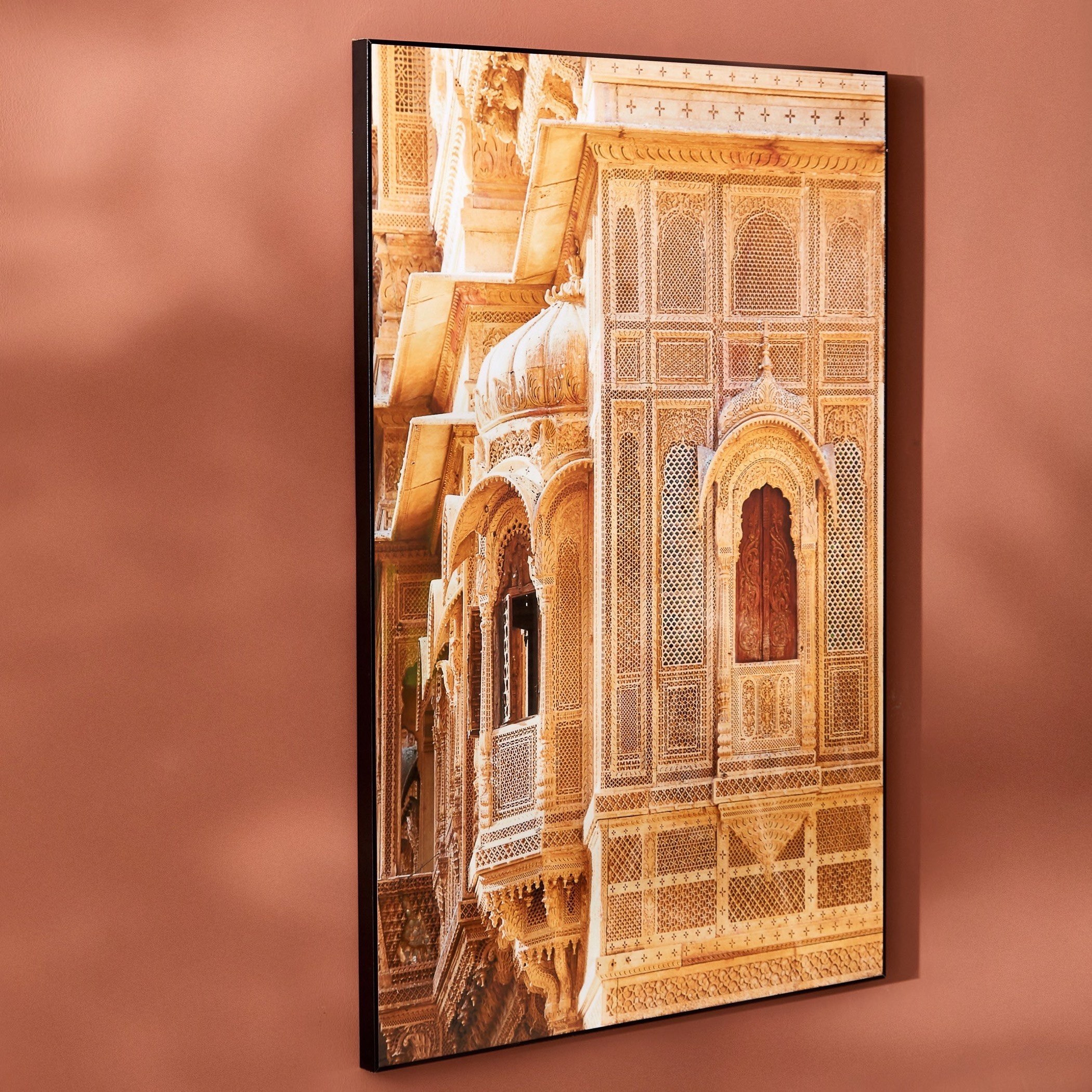 لوحة مؤطرة بتصميم نافذة قصر من أمارا - 60x3x90 سم-PROMO_HB_AE_B1G1_250925-image-2