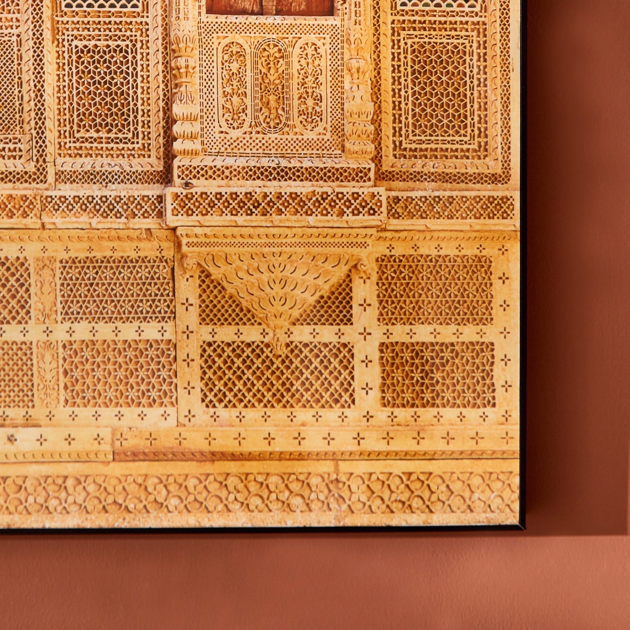 لوحة مؤطرة بتصميم نافذة قصر من أمارا - 60x3x90 سم-PROMO_HB_AE_B1G1_250925-image-3