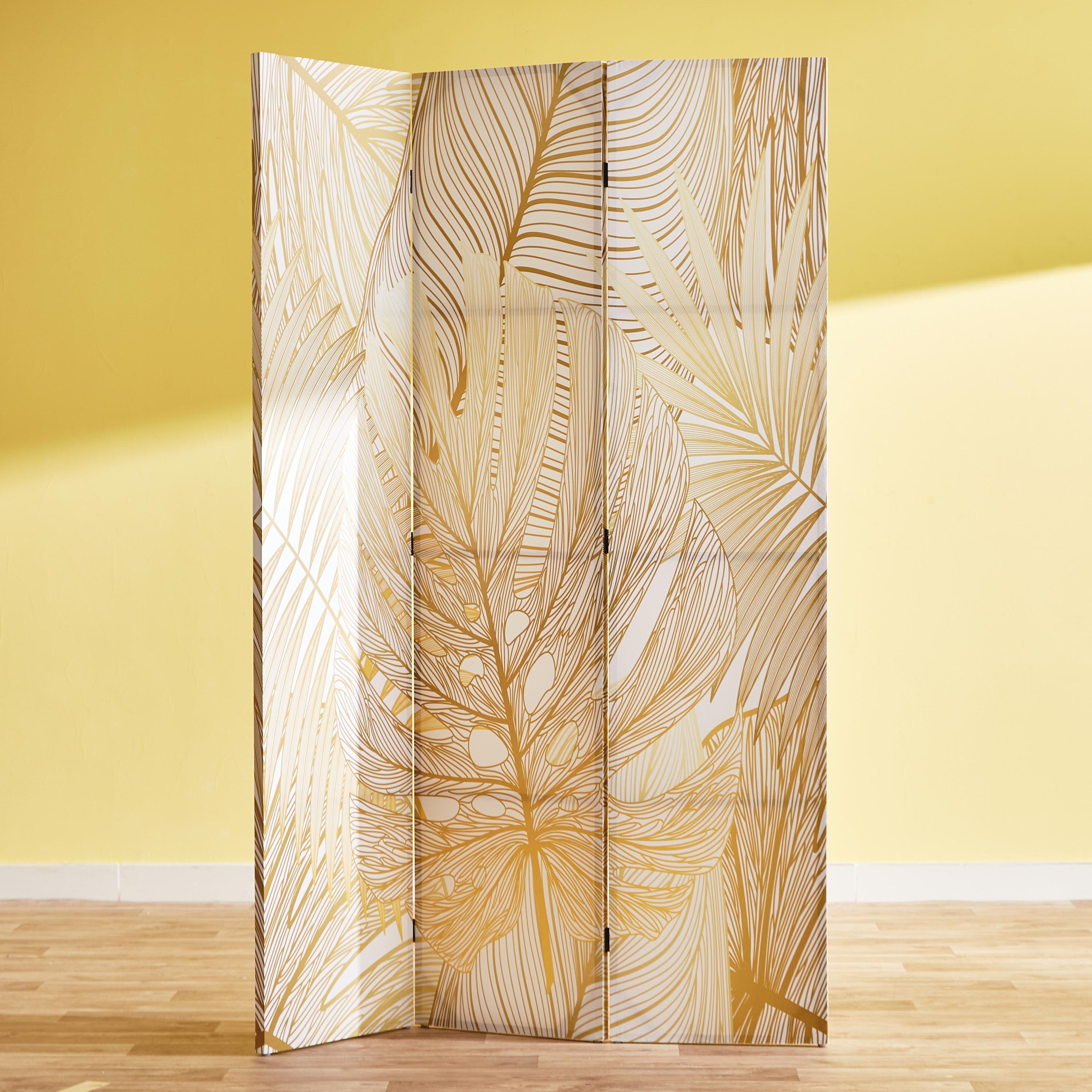 Amara 3-Panel Palm Leaves Foldable Screen - 120x3x180 cm-PROMO_HB_AE_B1G1_250925-image-1