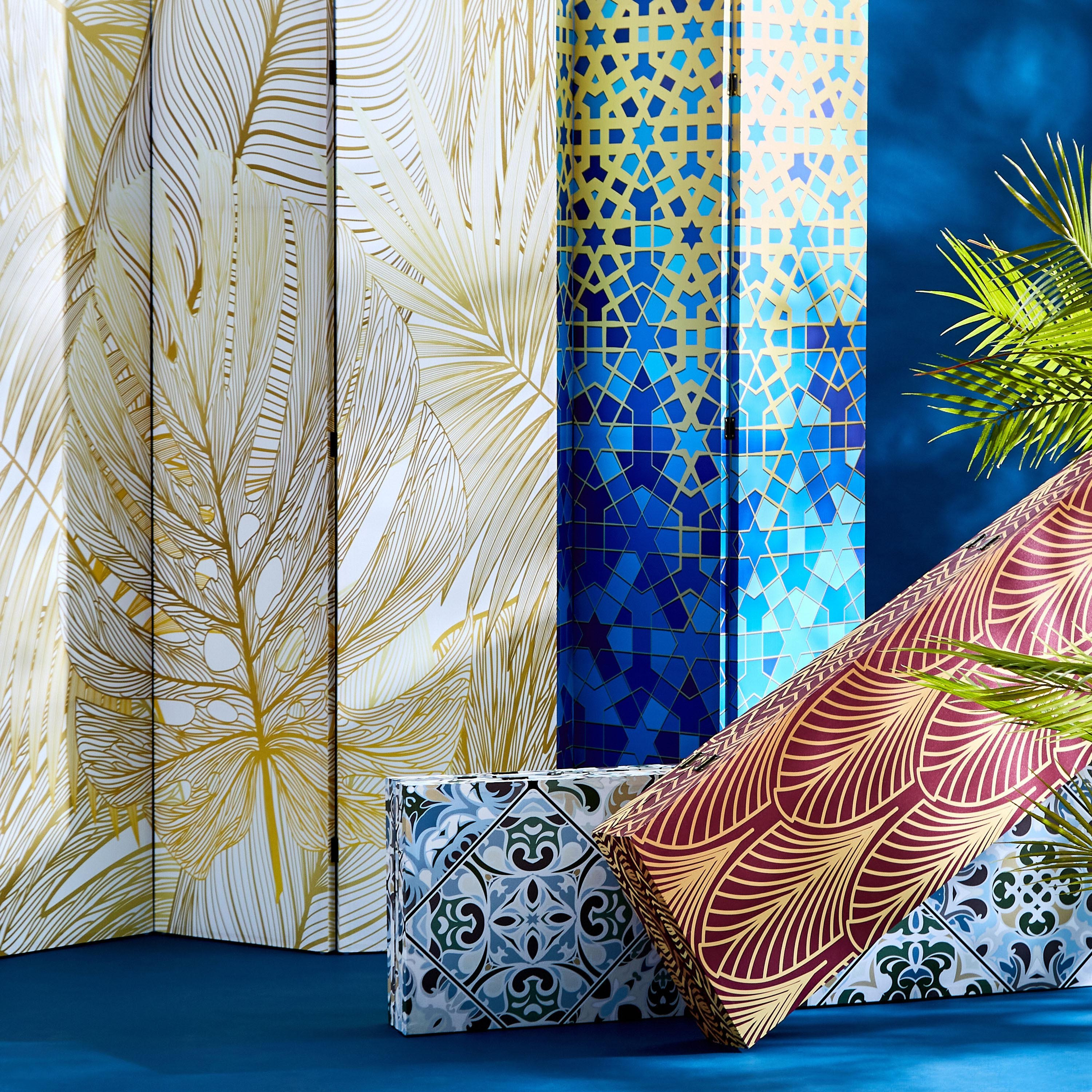 Amara 5-Panel Arabic Design Foldable Screen - 180x3x200 cm-hbxdecorandfurnishings-homeaccessories-novelties-image-7