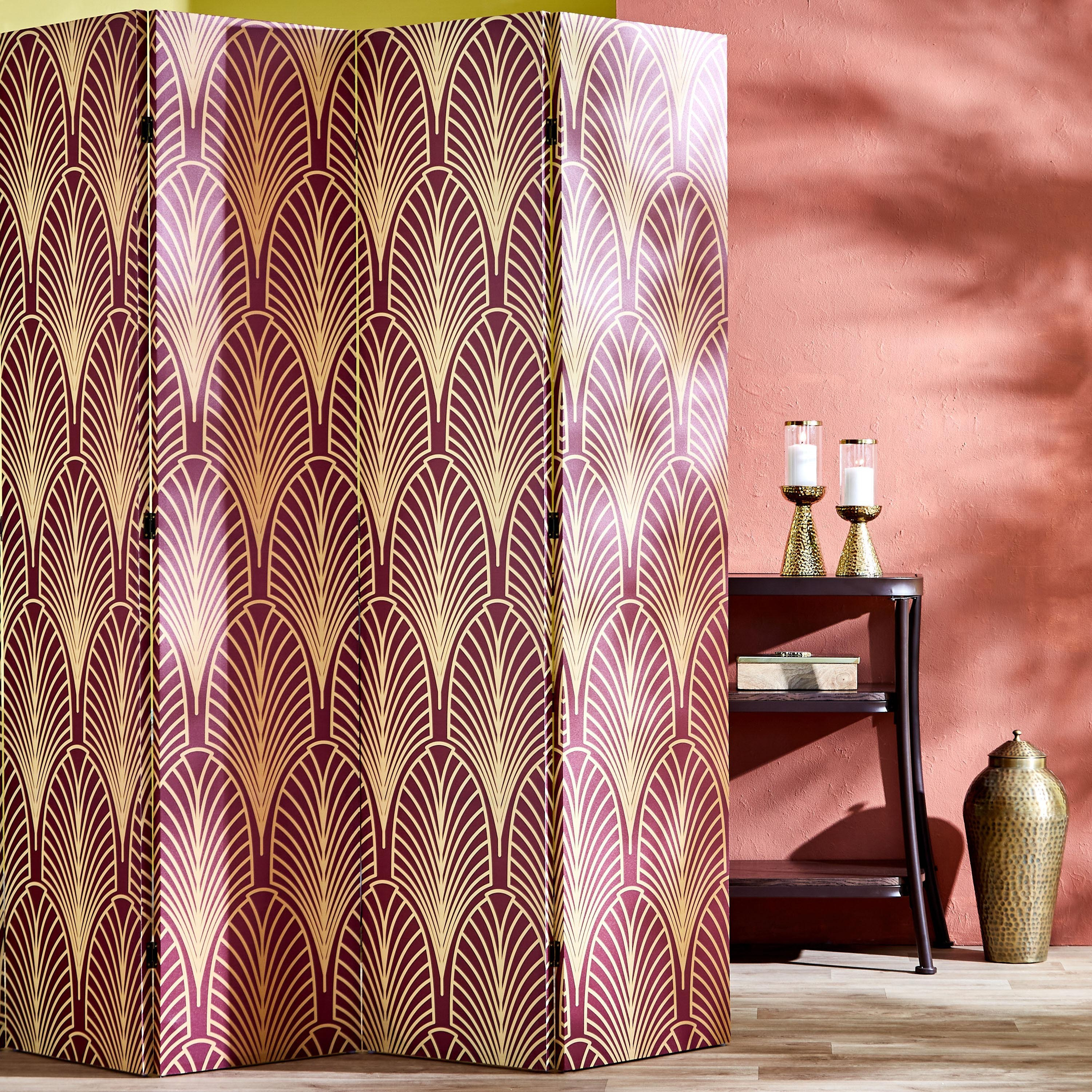 حاجز بتصميم أوراق شجر و 5 ألواح قابلة للطي من أمارا - 180x3x200 سم-hbxdecorandfurnishings-homeaccessories-novelties-image-5