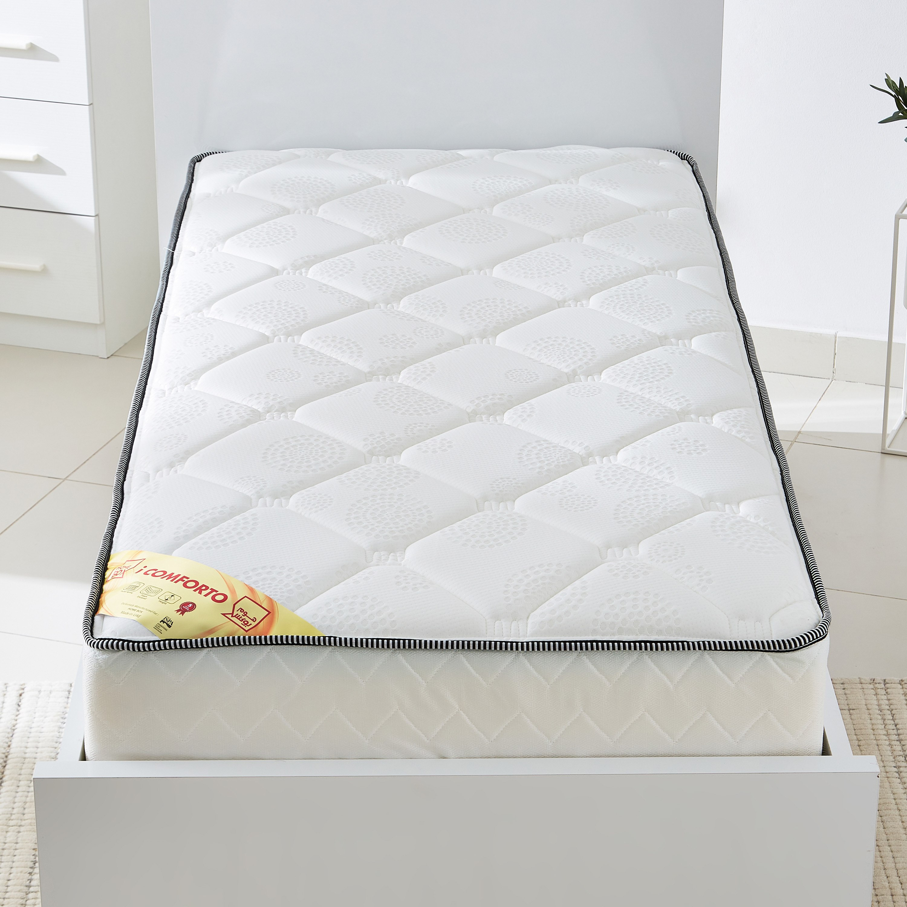 مرتبة فردية متوسطة الصلابة بنوابض جيبية من سليب نيست آي كومفورتو - 90x200x25 سم-hbxfurniture-bedroom-mattresses-single-image-2