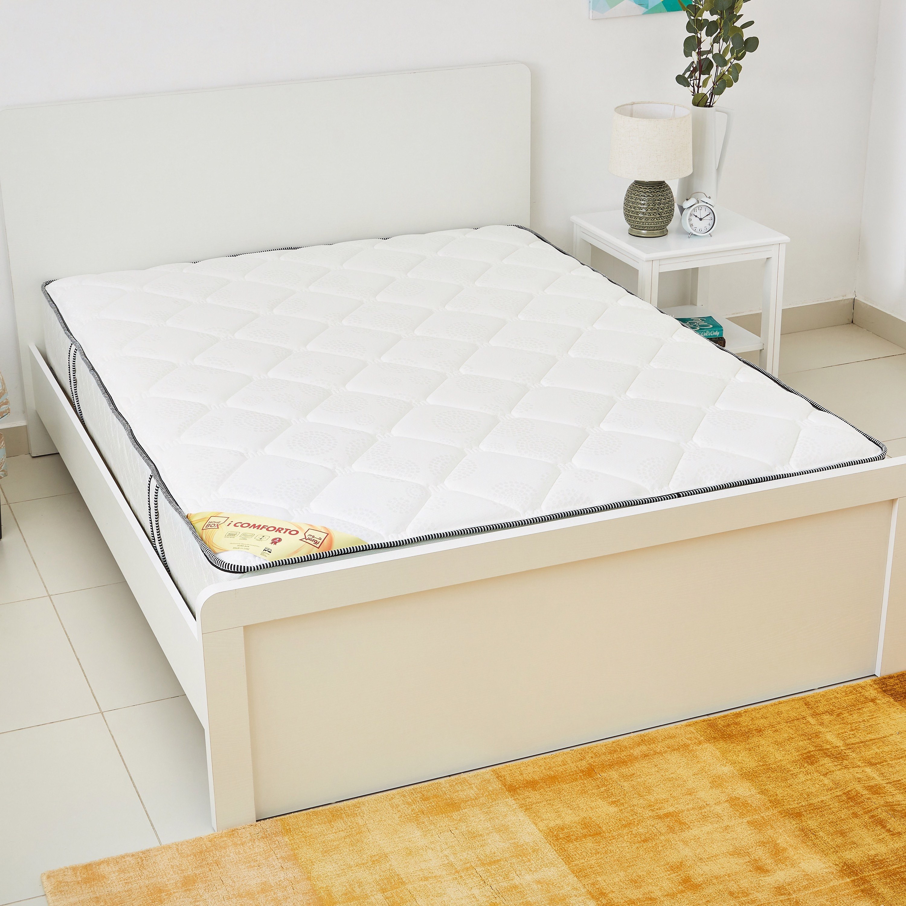 مرتبة كوين بنوابض جيبية من آي كومفورتو - 160x200x25 سم-hbxbedroom-mattresses-queen-image-3