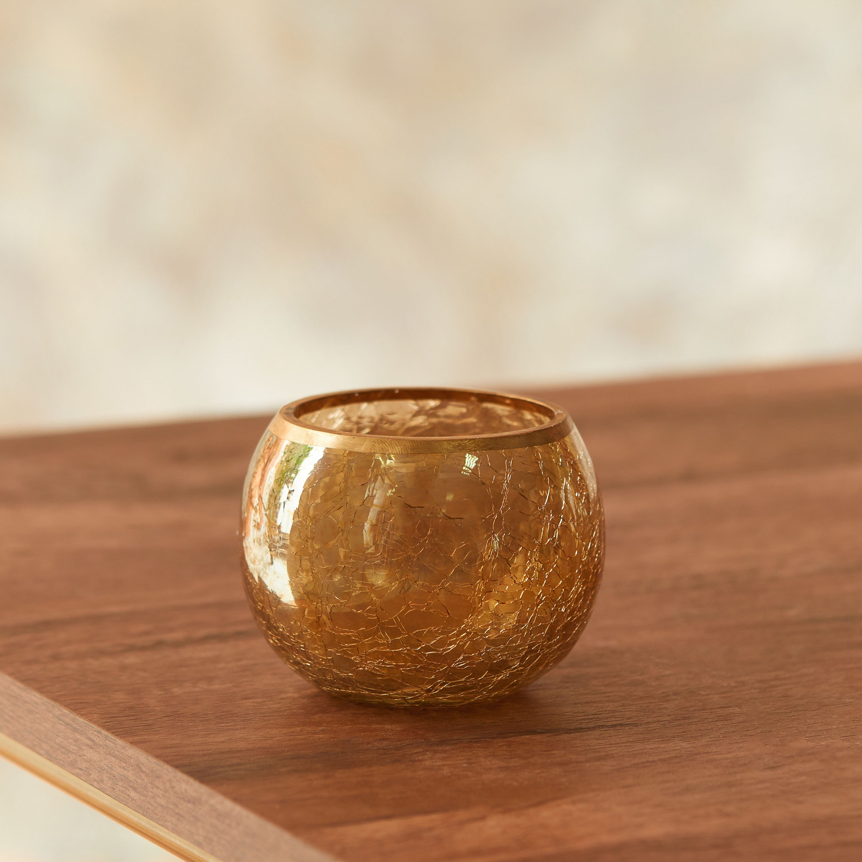 حامل شموع صغيرة زجاج متقطع من جولنار - 7x7x8 سم-hbxlivingroom-decorandaccessories-candleholders-image-2
