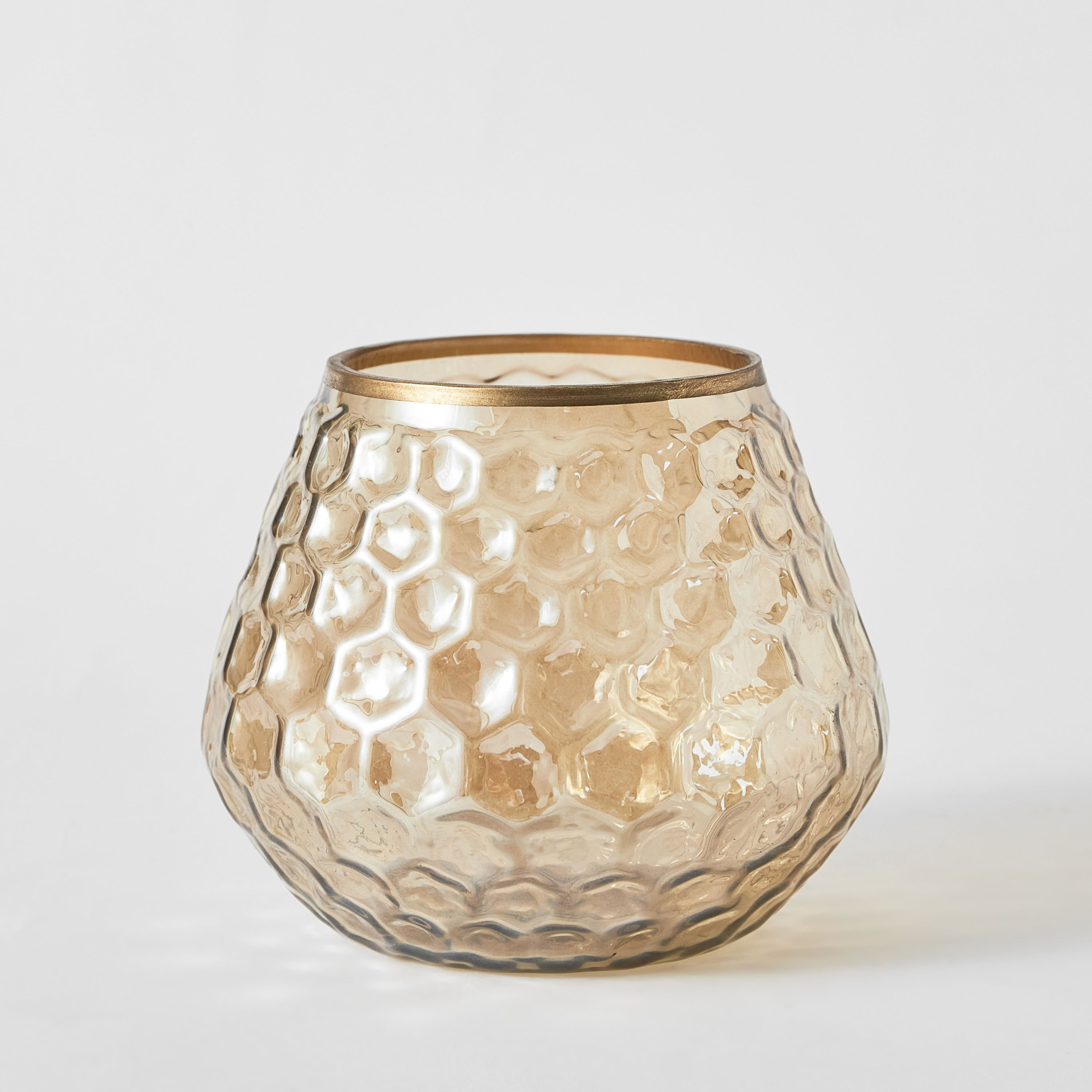 حامل شموع زجاج مضلع من جولنار - 10×10×12 سم-hbxlivingroom-decorandaccessories-candleholders-image-6