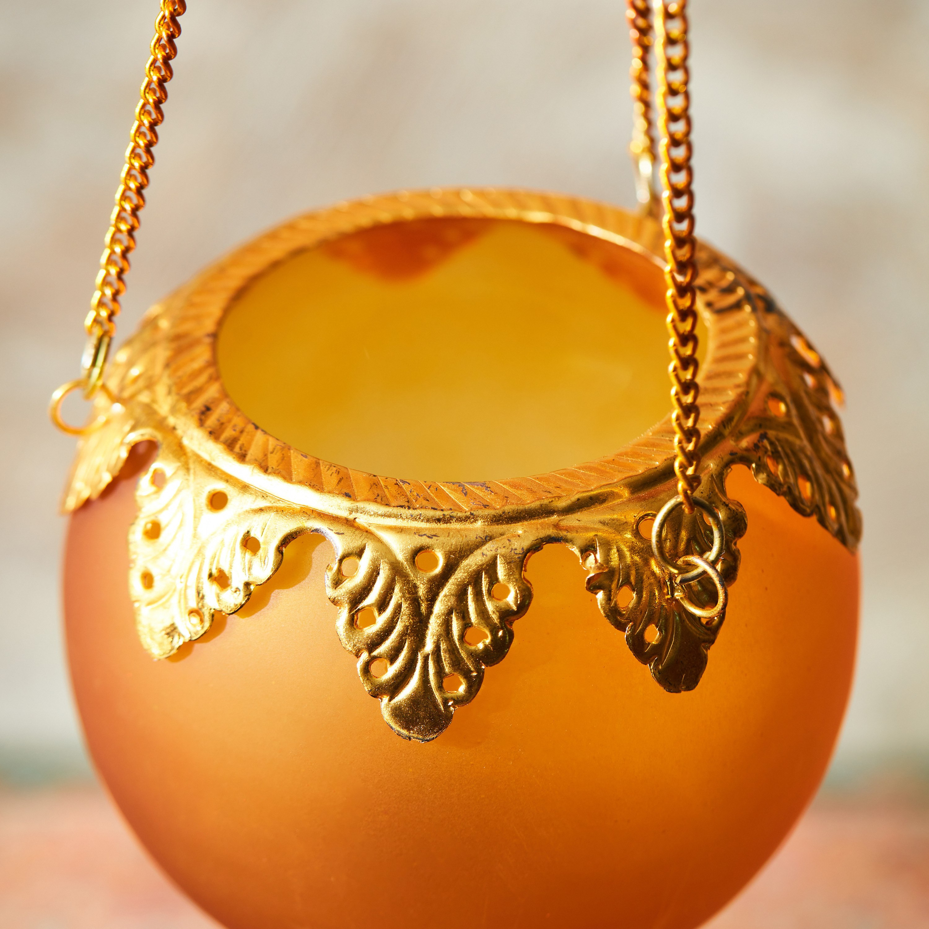 حامل شموع زجاج معلق بشكل قطرة من جولنار - 18x18x23 سم-hbxlivingroom-decorandaccessories-candleholders-image-5