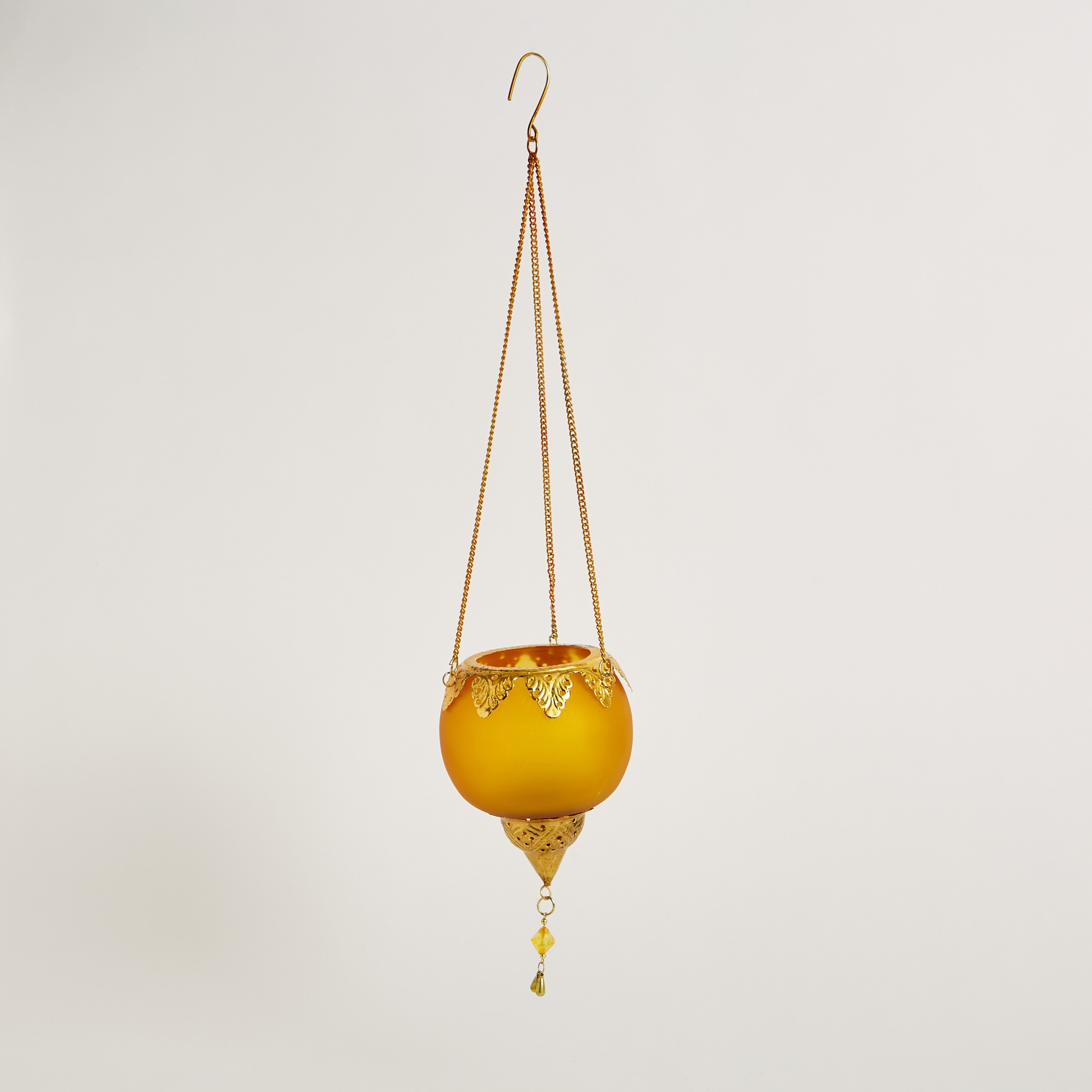حامل شموع زجاج معلق بشكل قطرة من جولنار - 18x18x23 سم-hbxlivingroom-decorandaccessories-candleholders-image-8