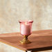 Gulnar Glass Candleholder with Stand - 12x12x20 cm-Candle Holders-thumbnailMobile-0