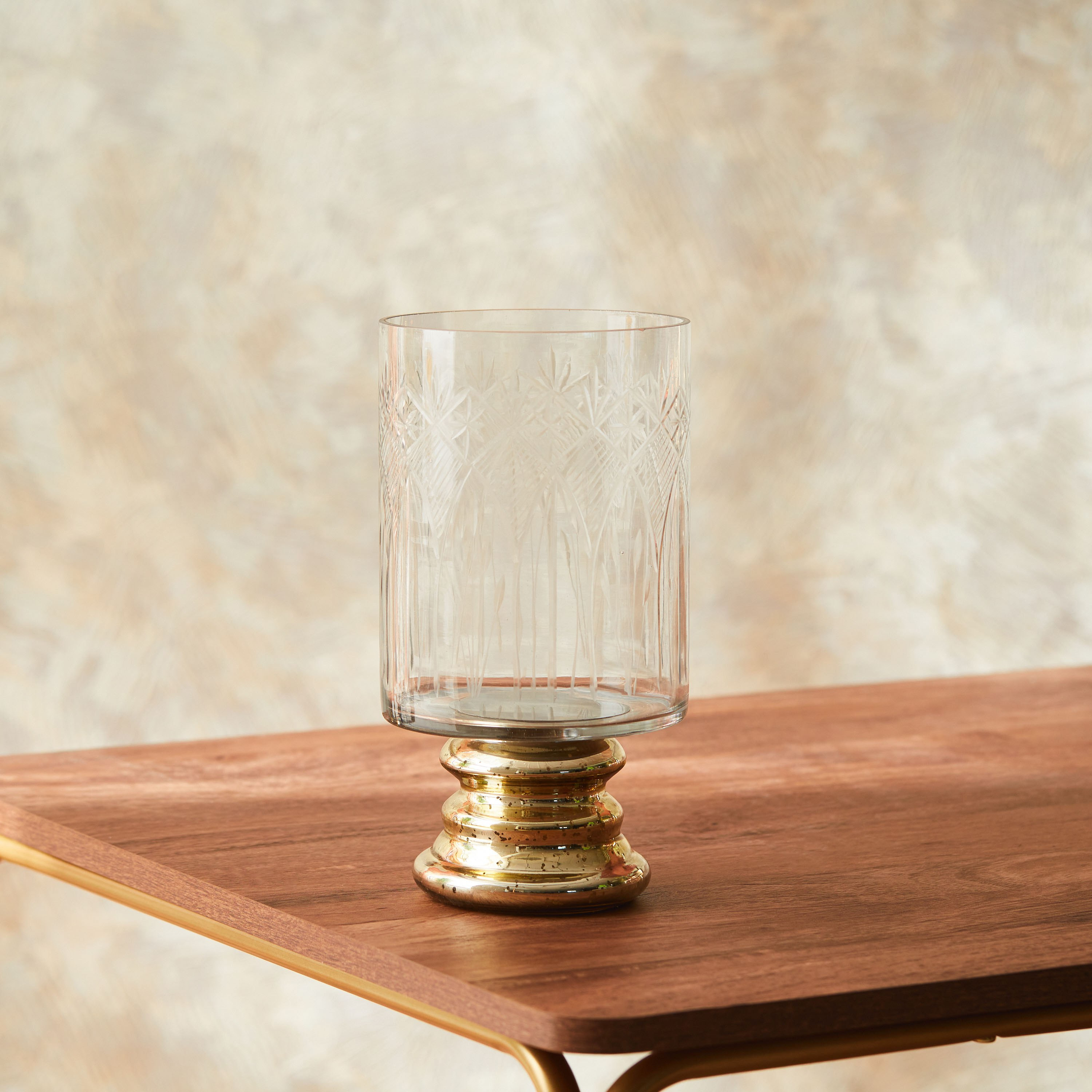 حامل شموع فانوس زجاج من جولنار - 13×13×25 سم-hbxlivingroom-decorandaccessories-candleholders-image-2