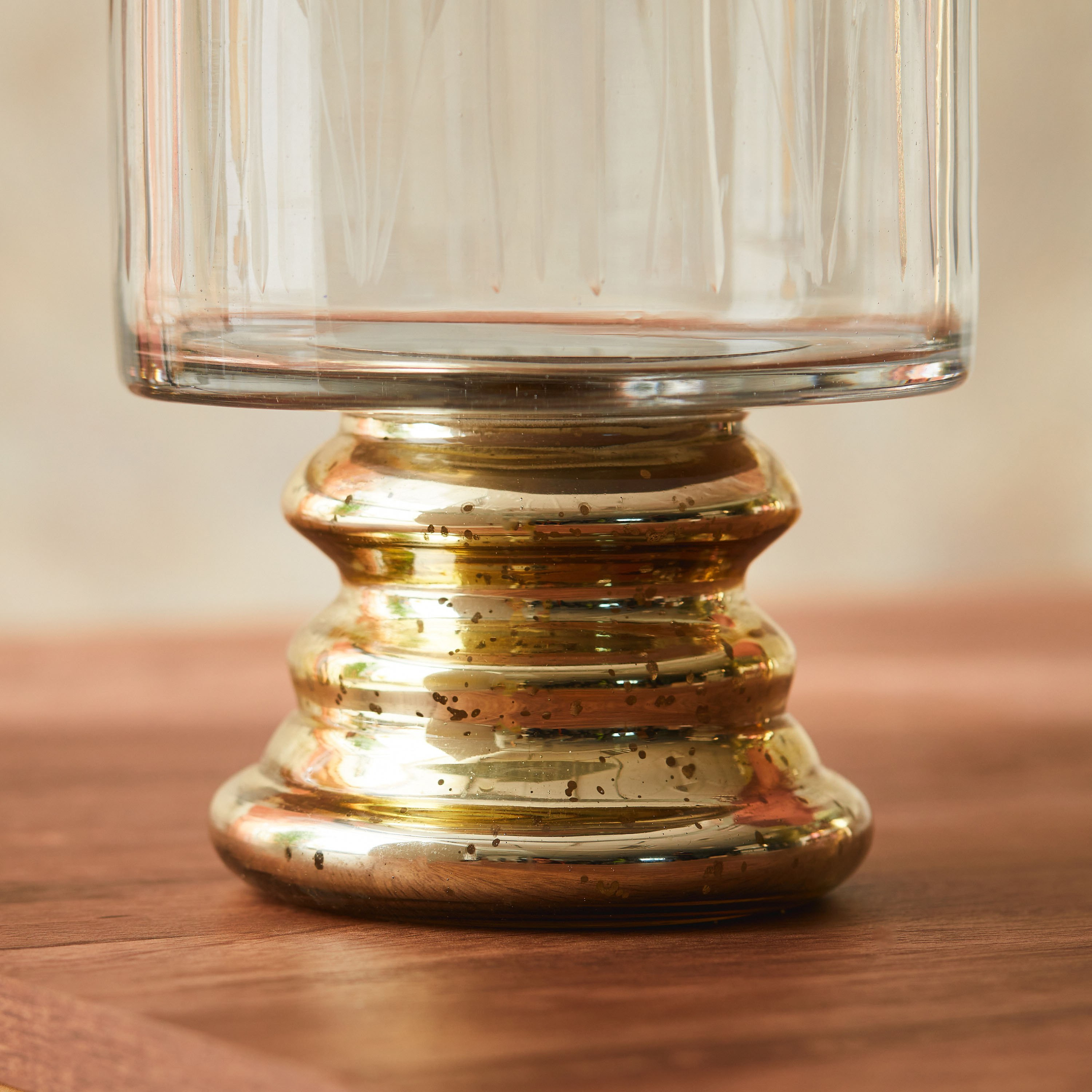 حامل شموع فانوس زجاج من جولنار - 13×13×25 سم-hbxlivingroom-decorandaccessories-candleholders-image-5