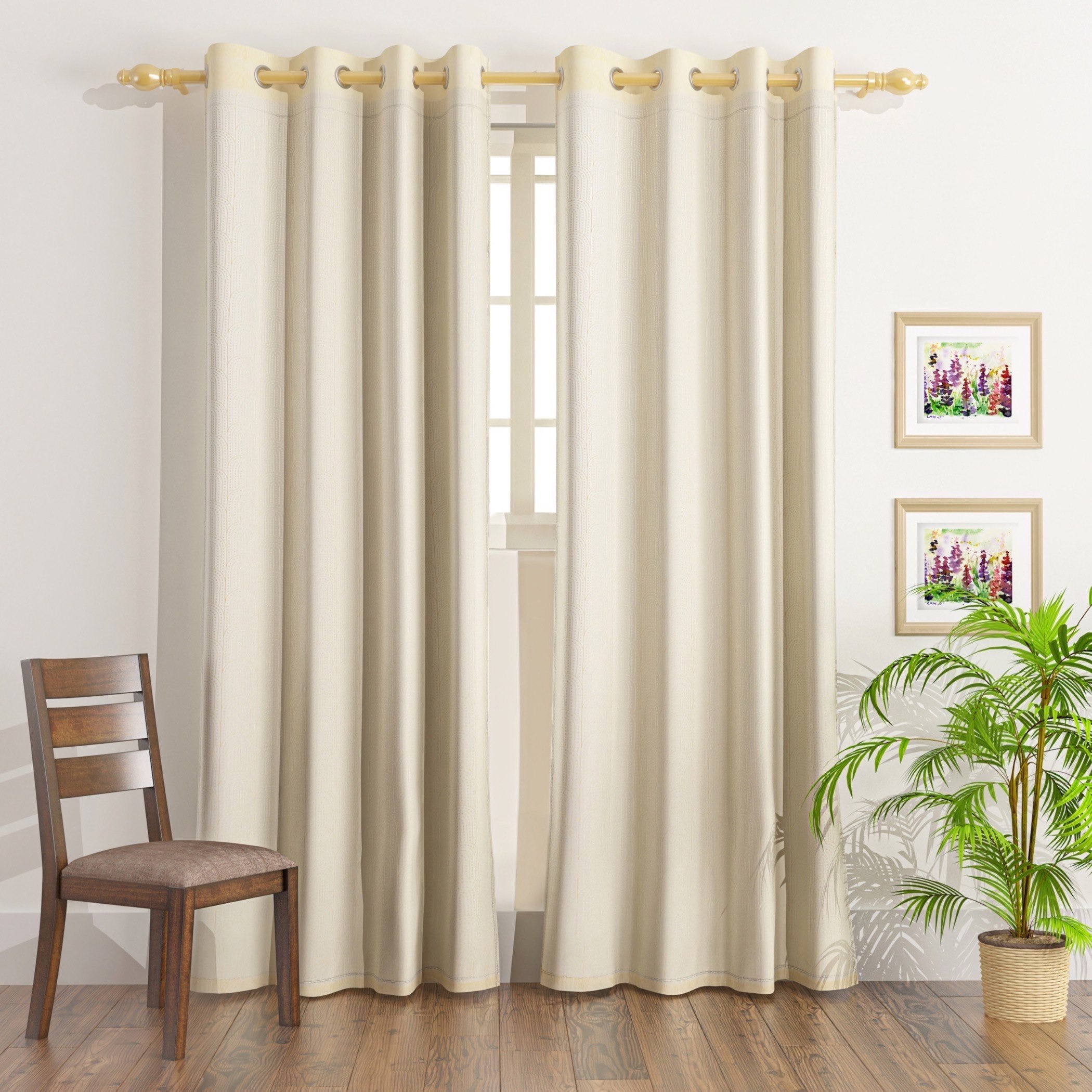 طقم ستائر شفّافة مطرّزة قطعتين من أمبريدج - 130x240 سم-PROMO_HB_AE_B1G1_250925-image-1