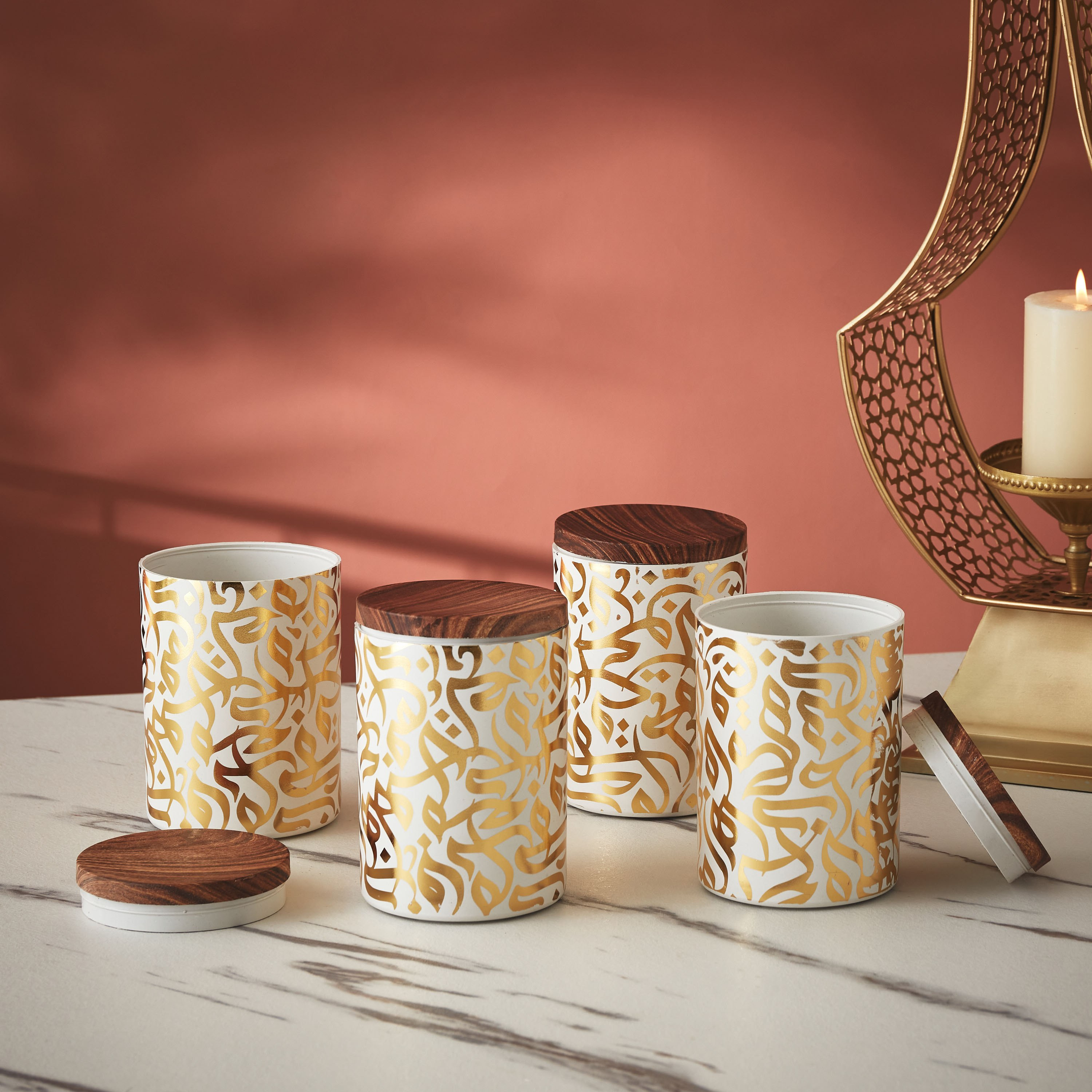 طقم حاويات تخزين 4 قطع من كاليجرافي-hbxhomeware-hbxkitchen-image-1