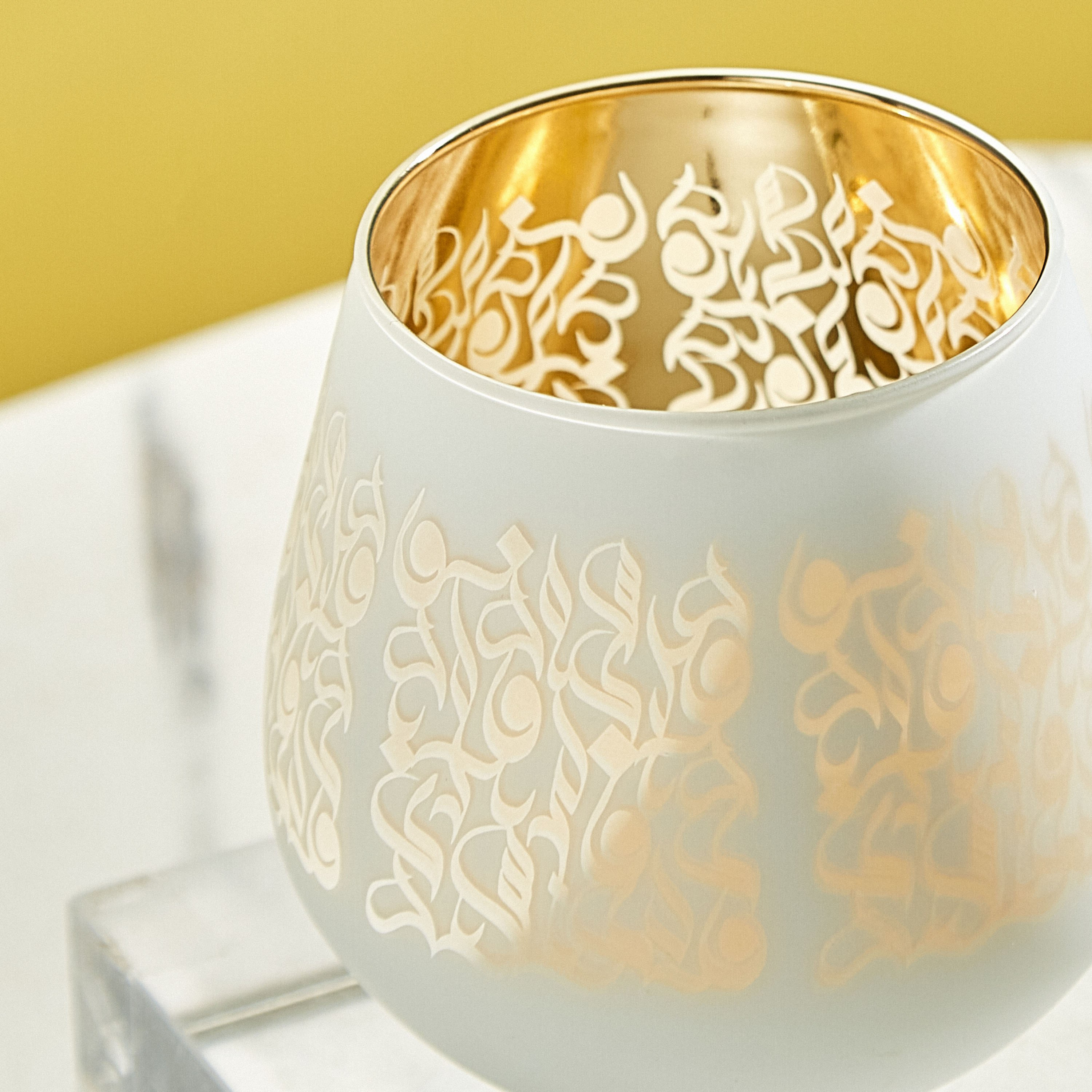 Calligraphy Asher 2-Piece Oval Glass Votive Set - 9.5x9 cm-hbxlivingroom-decorandaccessories-candleholders-image-2