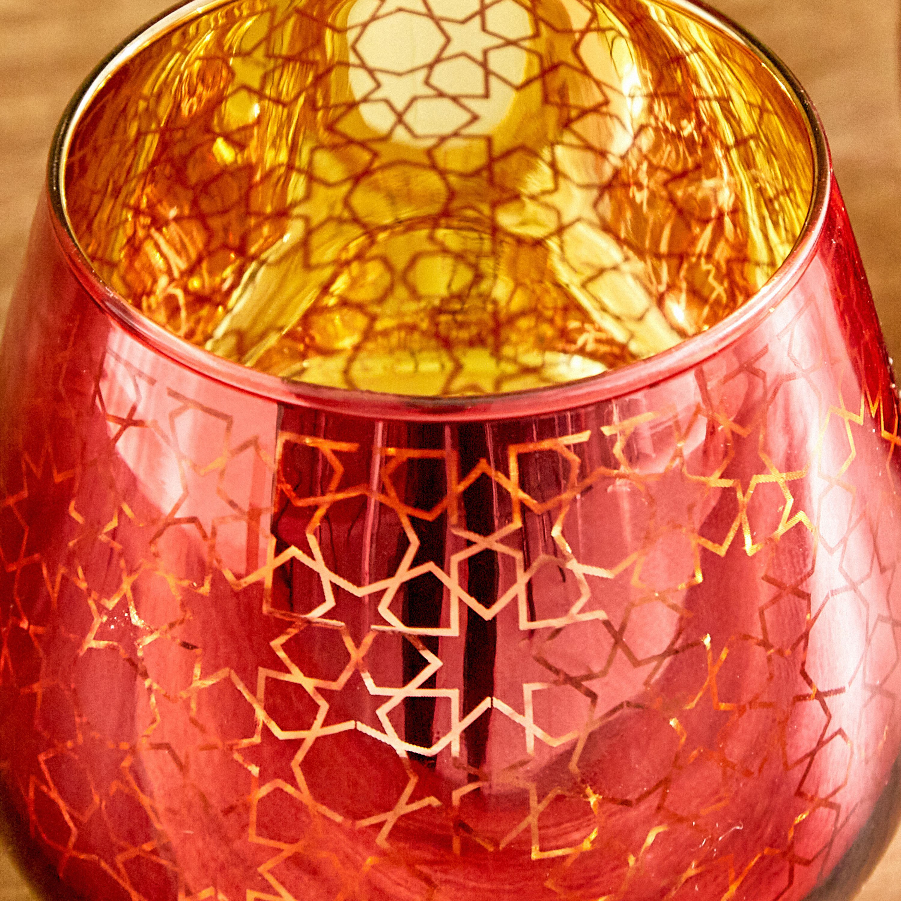 طقم حامل شموع فوتيف بيضاوي زجاجي بتصميم مسجد قطعتين من آمبريدج آشر - 9.5x9 سم-hbxlivingroom-decorandaccessories-candleholders-image-3
