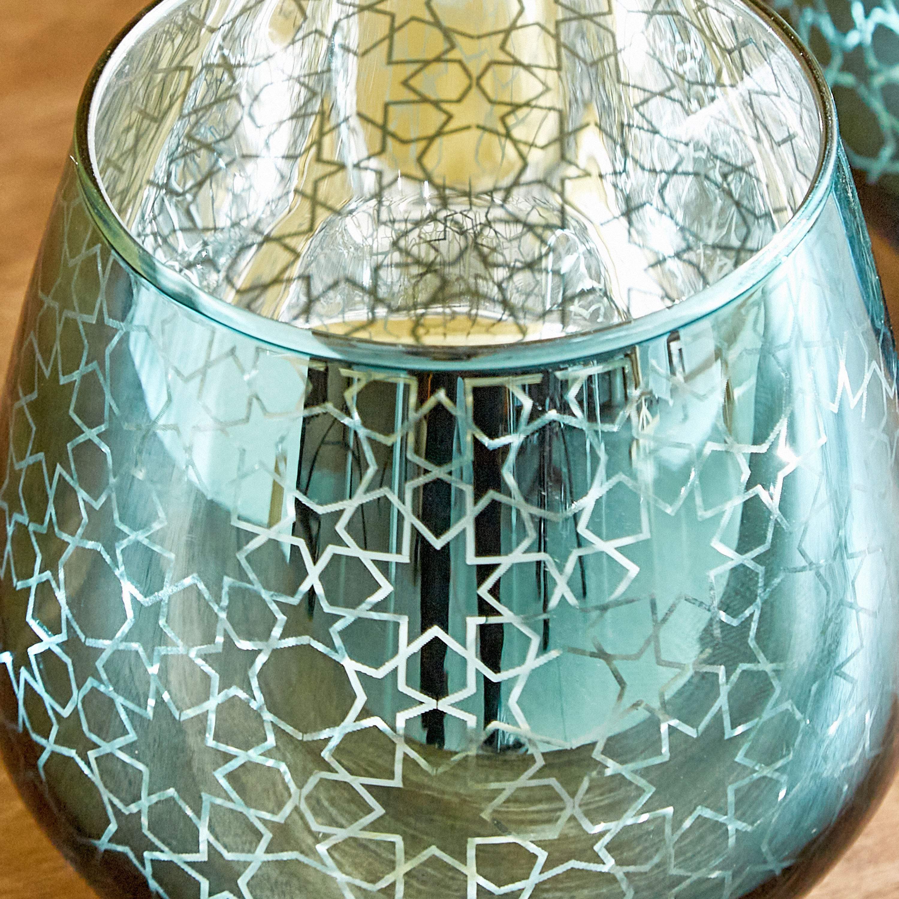 طقم حامل شموع فوتيف بيضاوي زجاجي بتصميم مسجد قطعتين من آمبريدج آشر - 9.5x9 سم-hbxlivingroom-decorandaccessories-candleholders-image-3