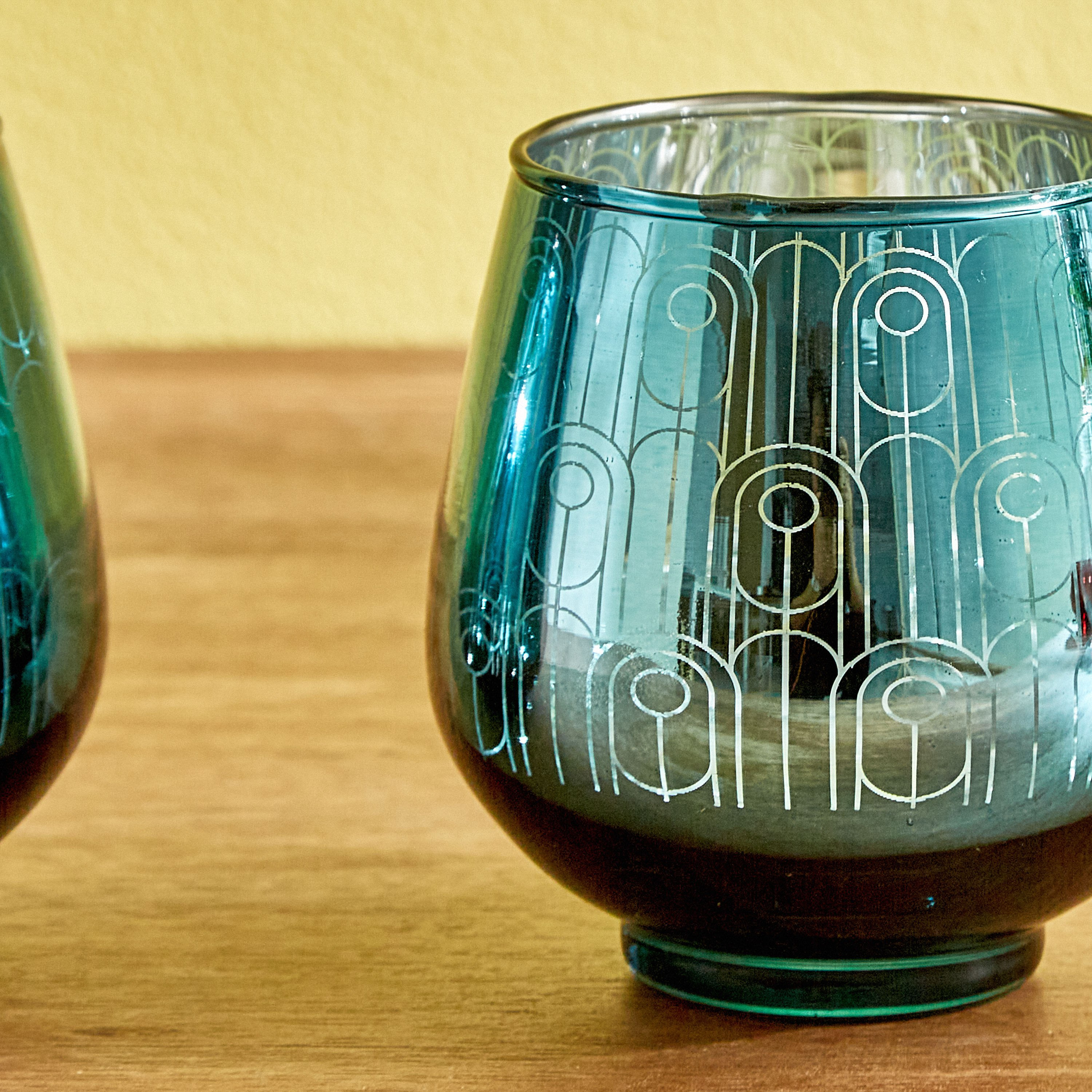 طقم حوامل شموع نذرية بيضاوية قطعتين آشر من أمبريدج - 9.5x9 سم-hbxlivingroom-decorandaccessories-candleholders-image-3