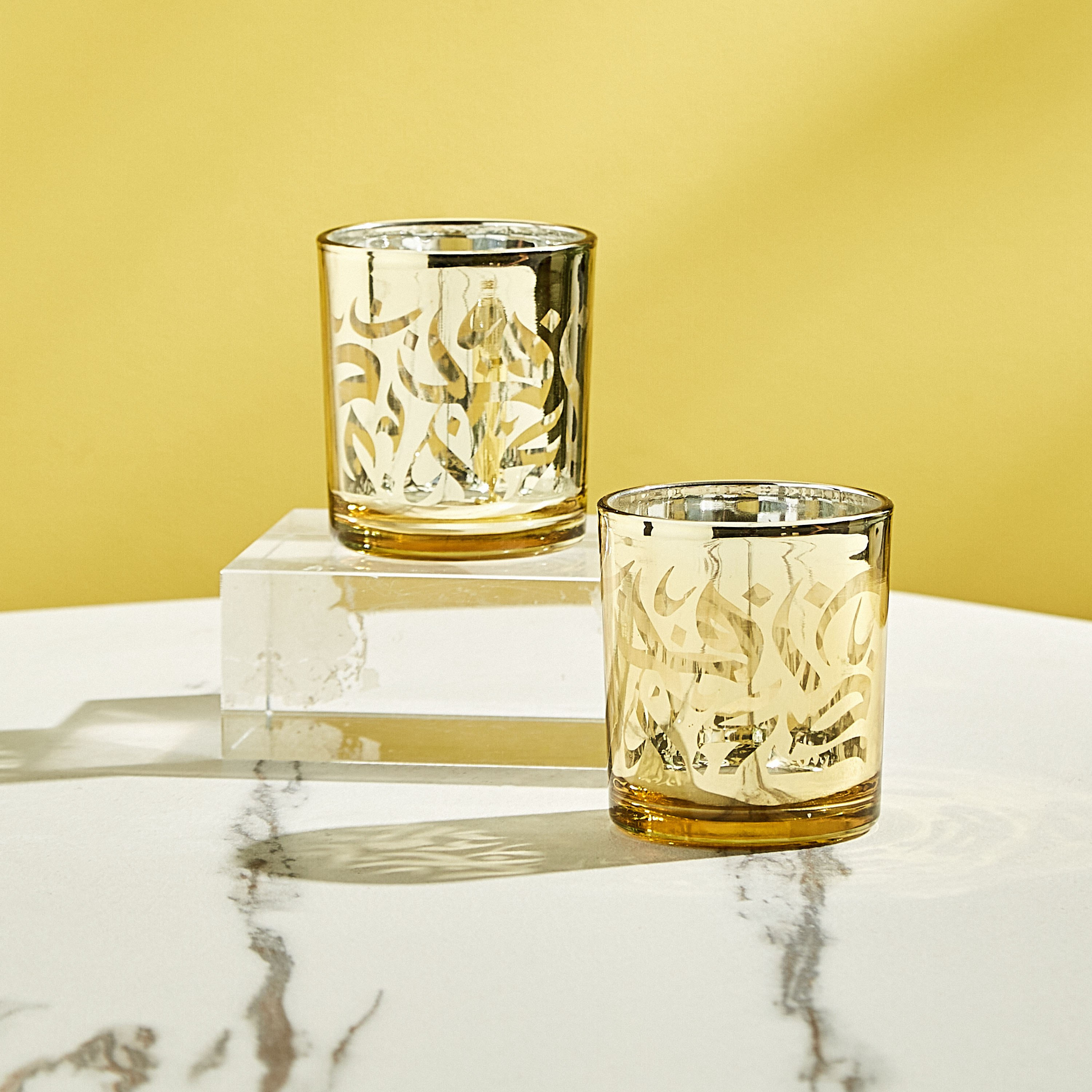 طقم حامل شموع فوتيف مستقيم قطعتين من كاليجرافي آشر-hbxlivingroom-decorandaccessories-candleholders-image-1