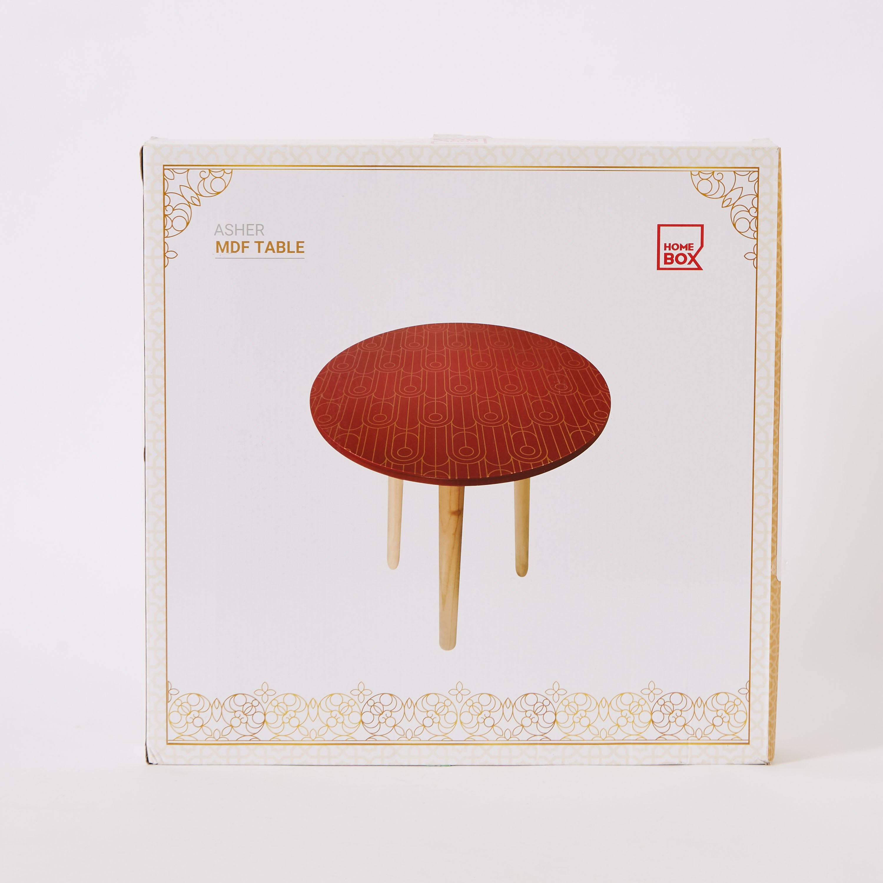 طاولة من ألواح ليفية متوسط الكثافة بطبعات جالي أمبريدج آشر من مشربية - 40x40x43 سم-hbxfurniture-livingroom-endtables-image-5
