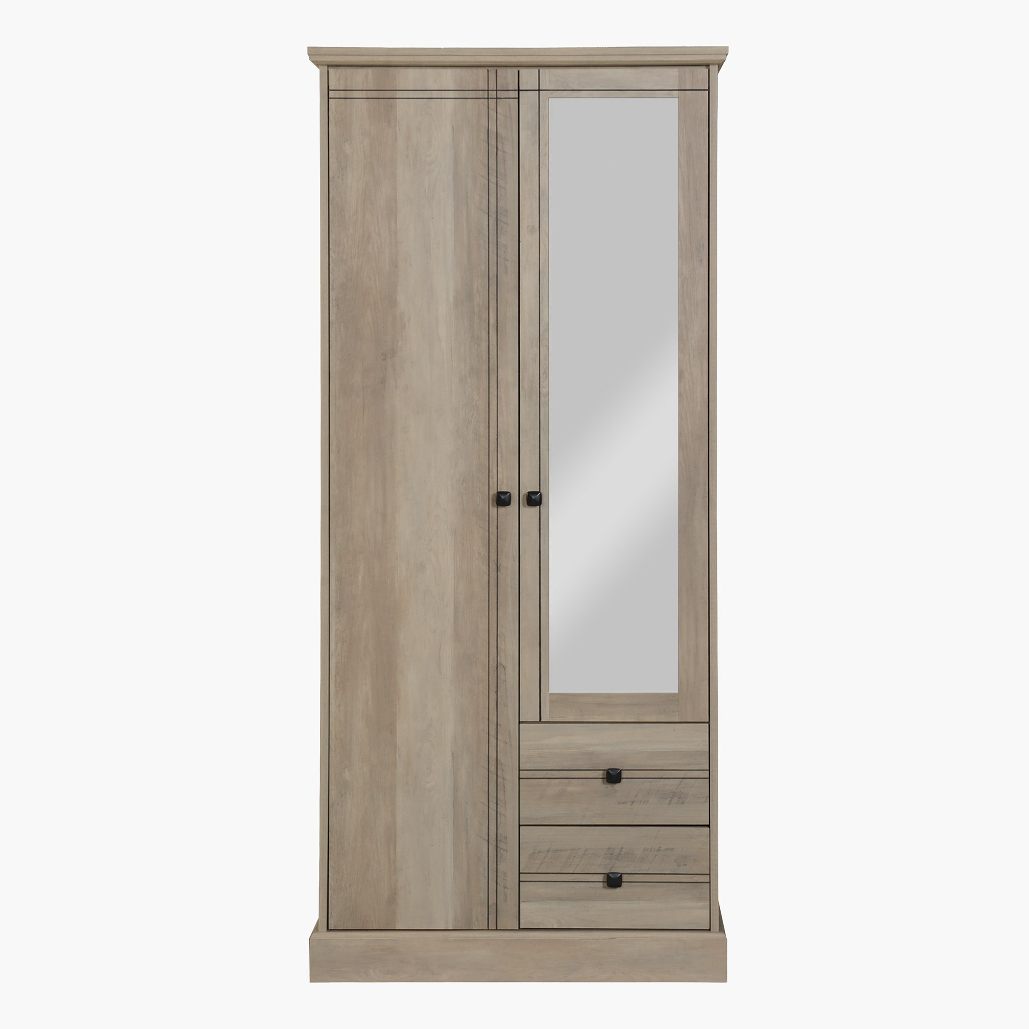 خزانة ملابس ببابين ودرجين ومرآة من بلير-hbxfurniture-wardrobes-image-2
