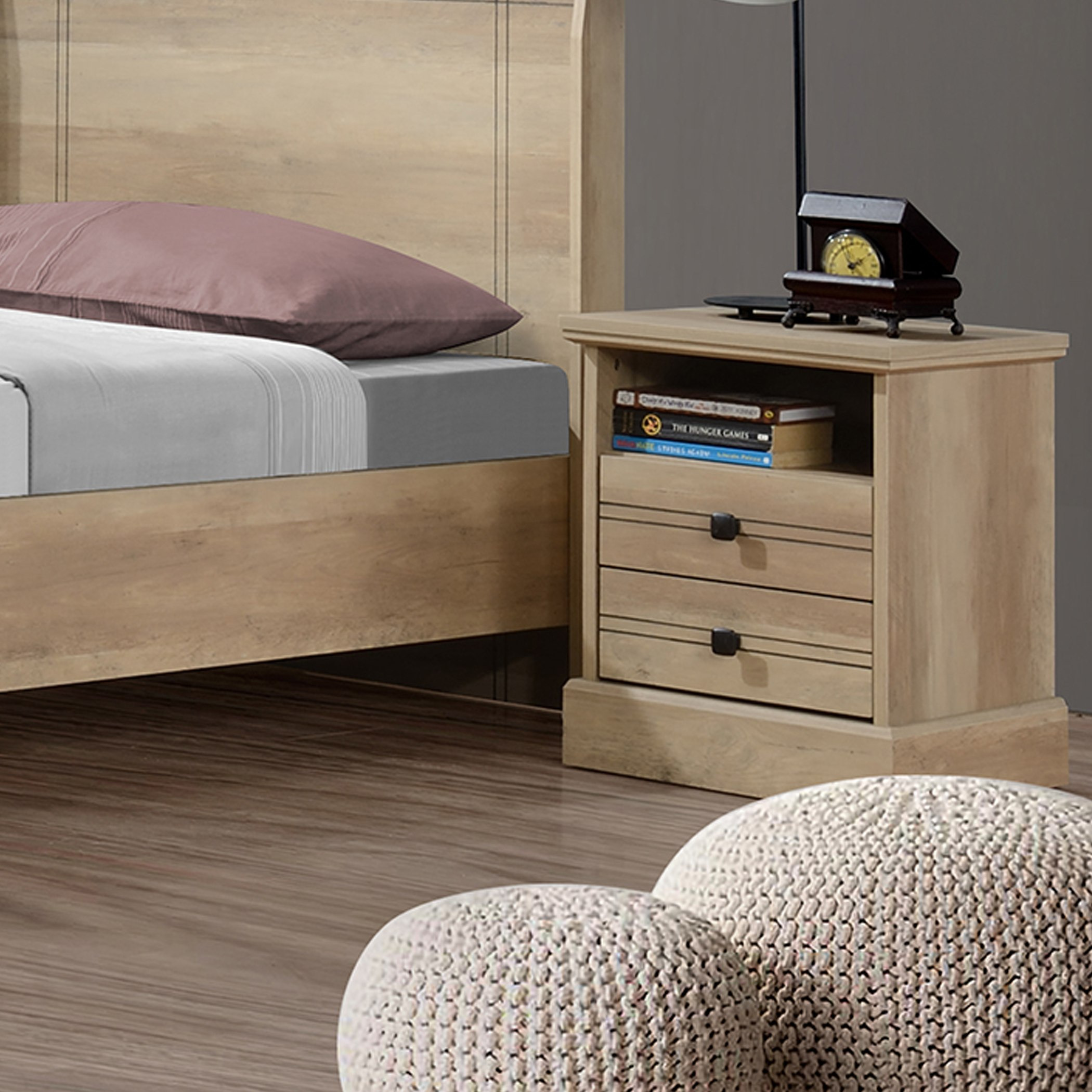 طاولة سرير جانبية بدرجين من بلير-hbxkidsandyouth-nightstands-image-1