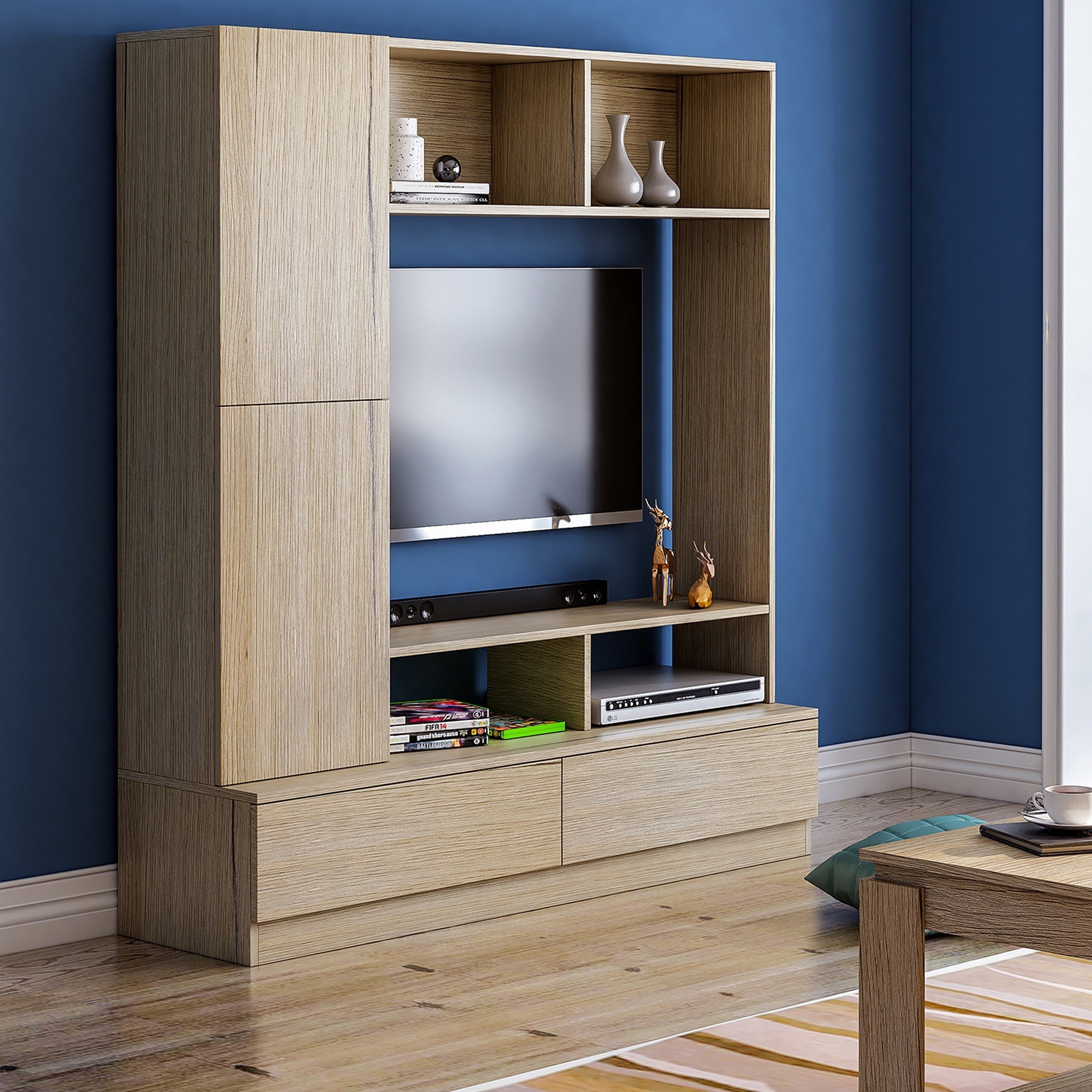 Bali Lamo Wall Unit for TVs up to 45 inches-hbxlivingroom-mediaunitsandstorage-wallunits-image-1
