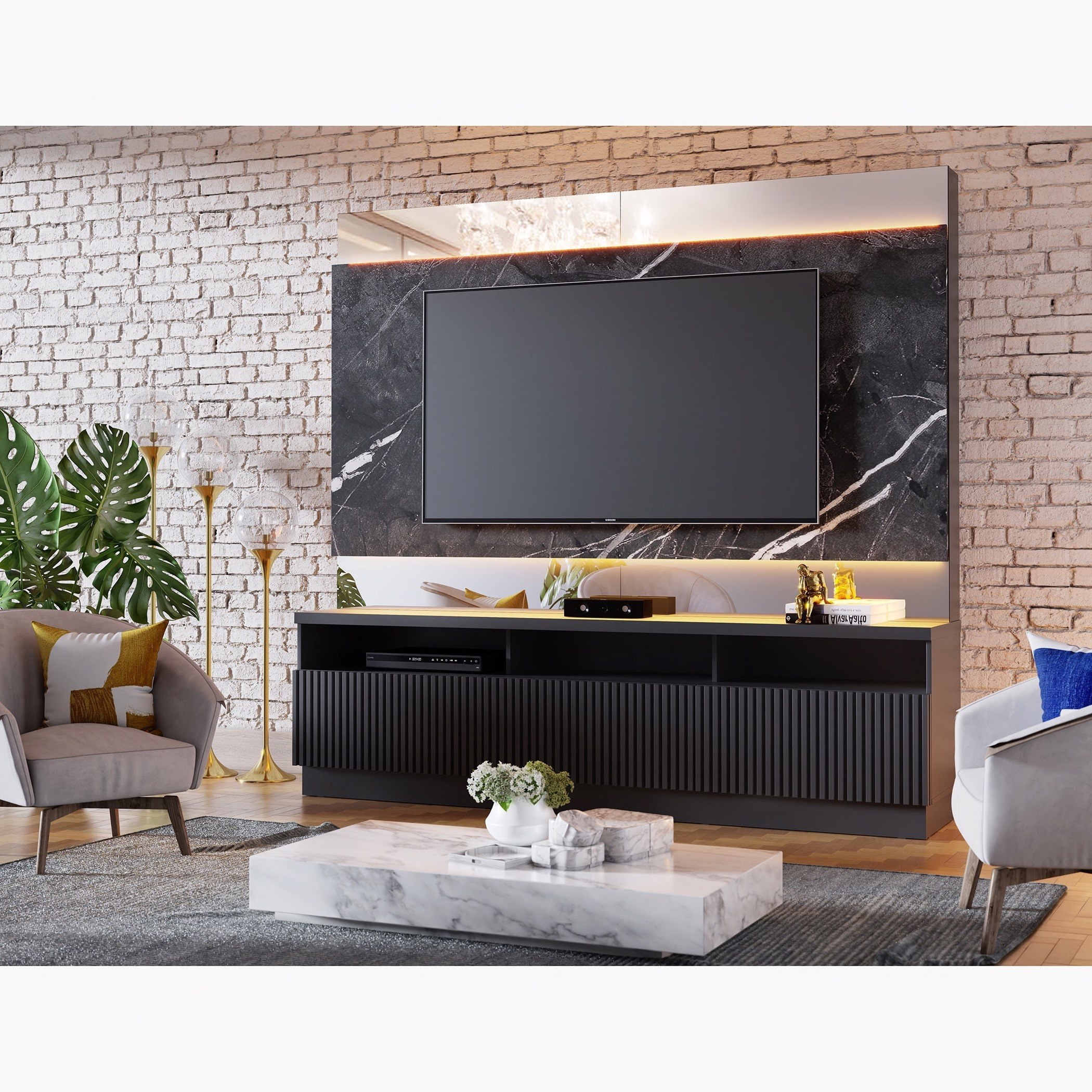 وحدة حائط للأجهزة حتى 70 بوصة من أليسون-hbxlivingroom-mediaunitsandstorage-wallunits-image-1