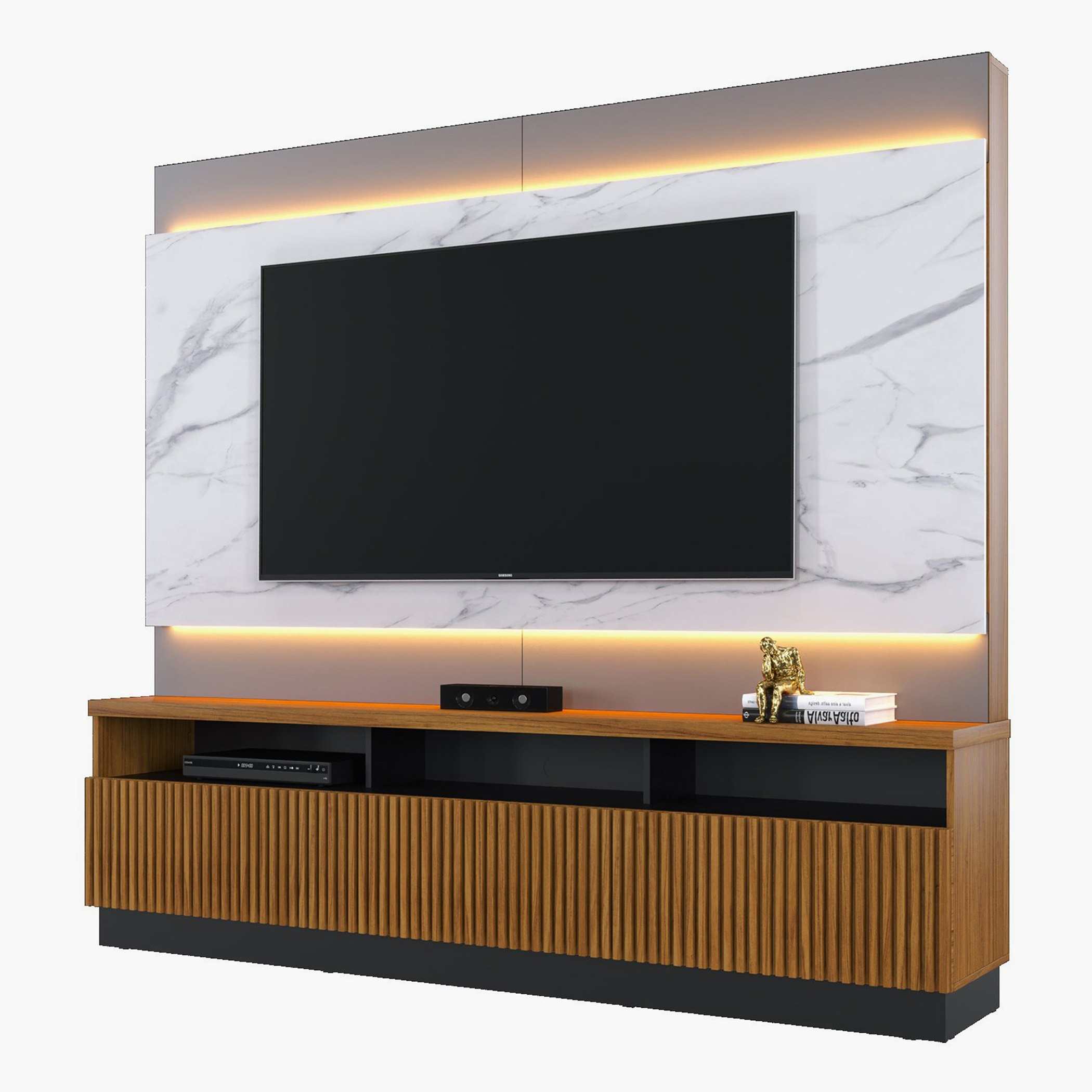 وحدة حائط للأجهزة حتى 70 بوصة من استير-hbxlivingroom-mediaunitsandstorage-wallunits-image-2