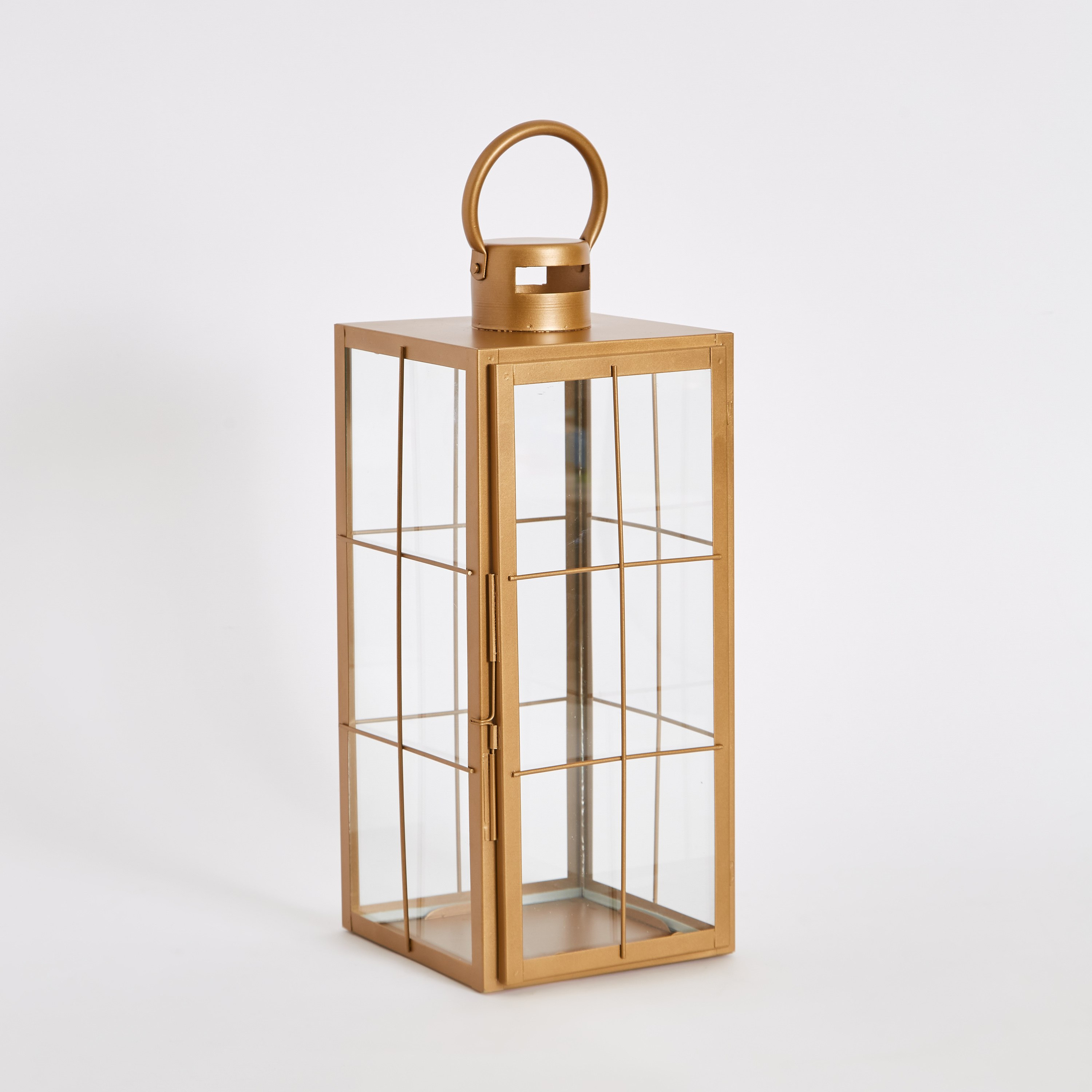 فانوس معدن كتل ملونة من طاهرة - 16x16x41 سم-hbxdecorandfurnishings-homeaccessories-lanterns-image-6