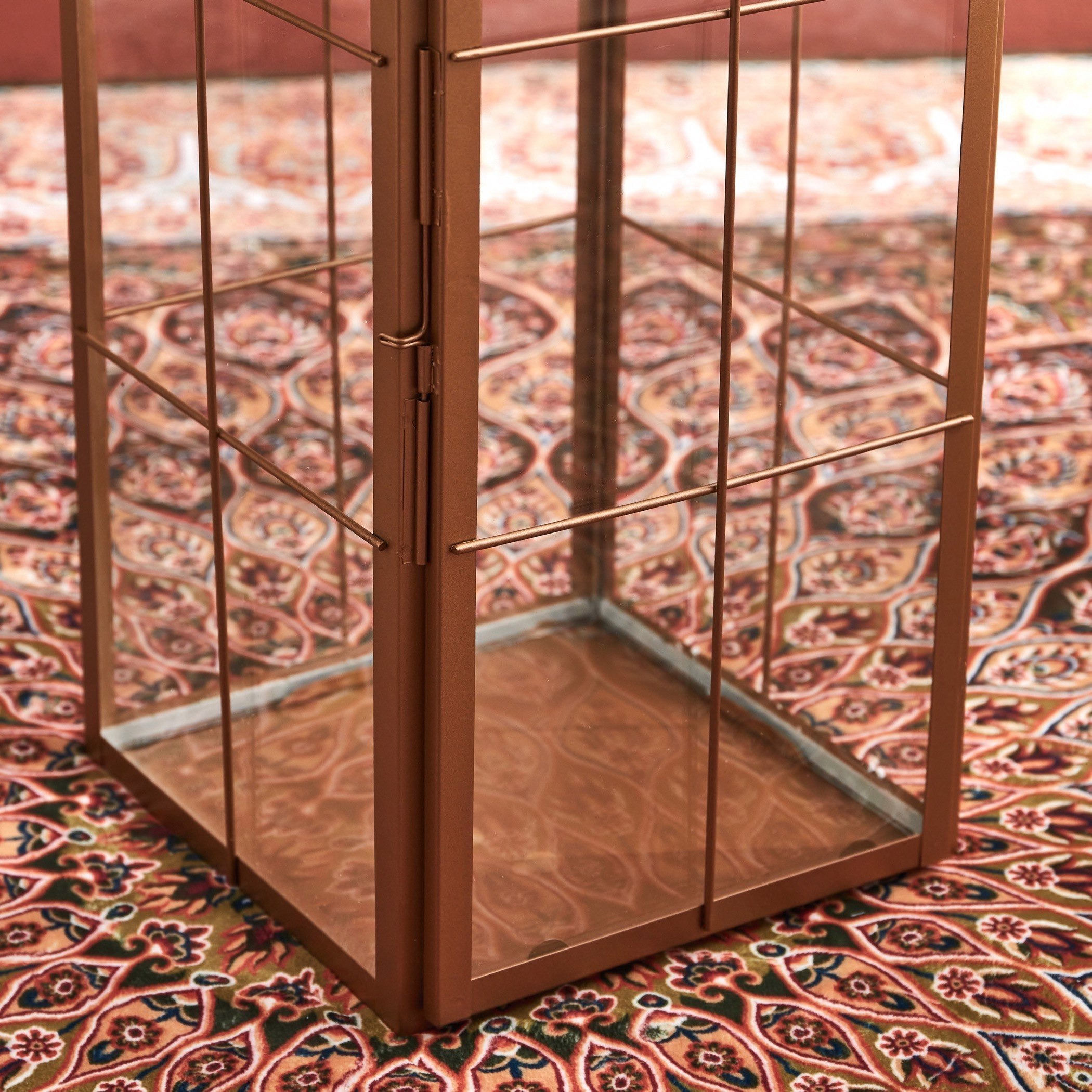 Tahira Metal Block Lantern - 20x20x50 cm-hbxdecorandfurnishings-homeaccessories-lanterns-image-4