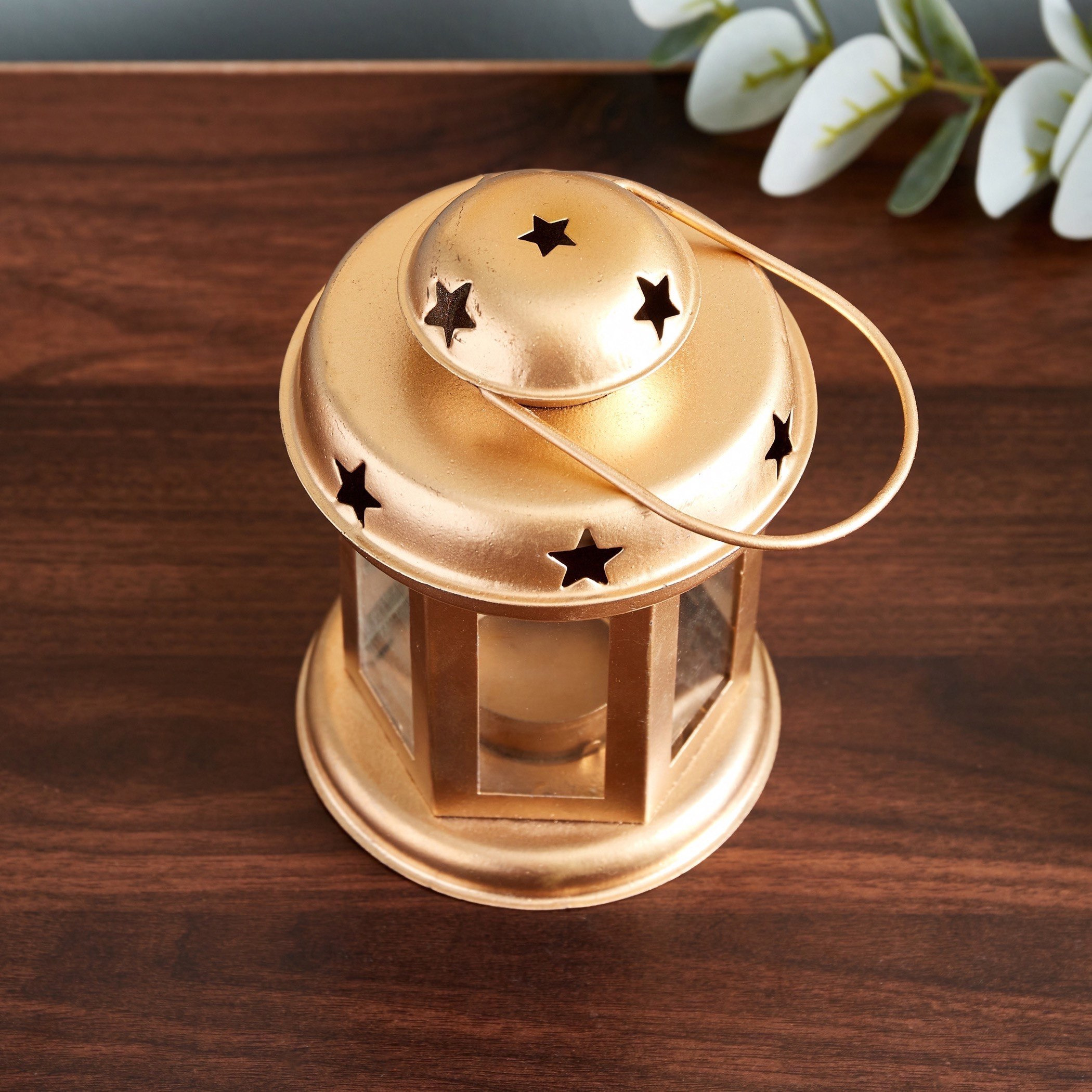 فانوس ميغان معدن من طاهرة - 10×10×14 سم-hbxdecorandfurnishings-homeaccessories-lanterns-image-3