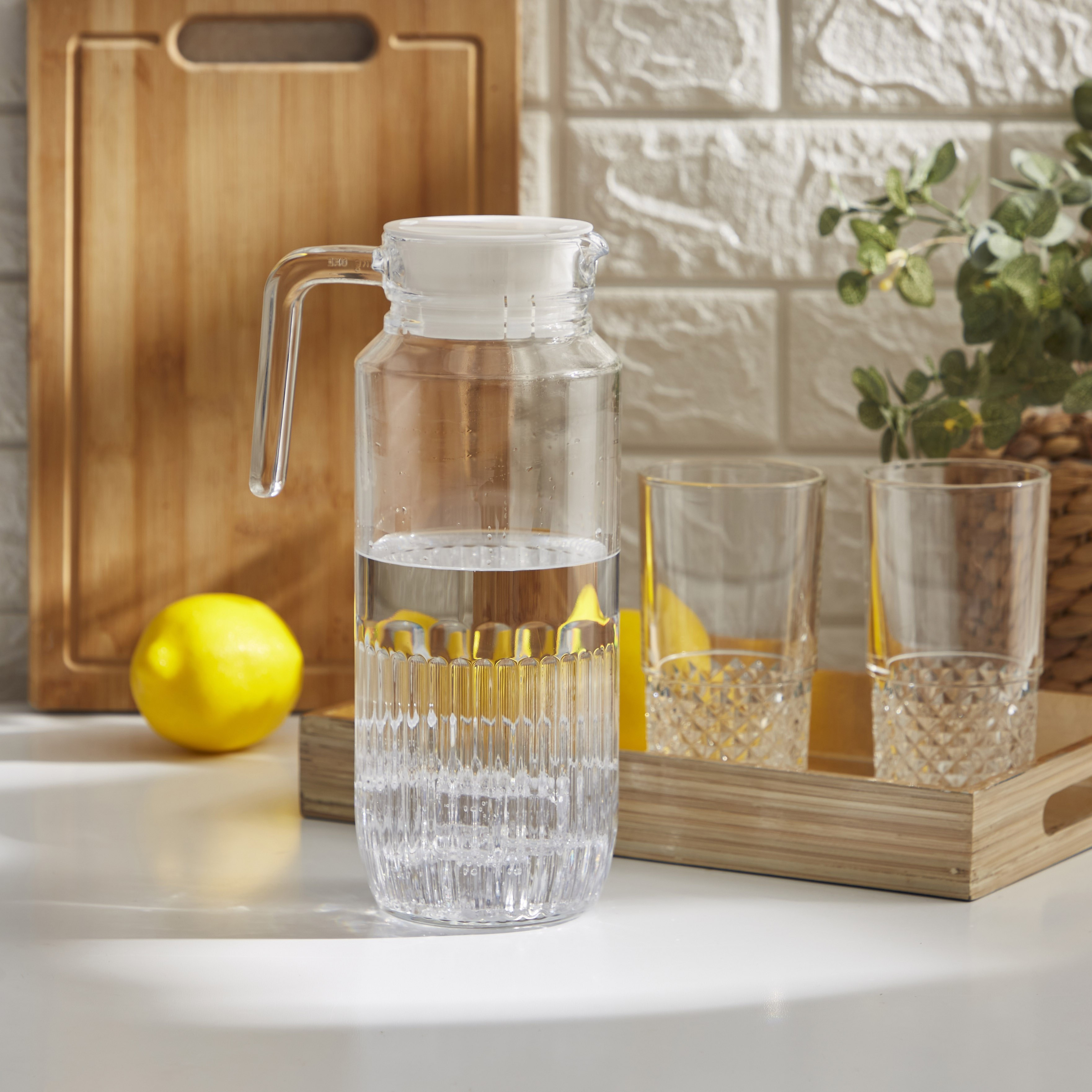 إبريق ثلاجة بغطاء من أتلانتا - 1.3 لتر-hbxhomeware-diningandtabletop-jugs-image-4