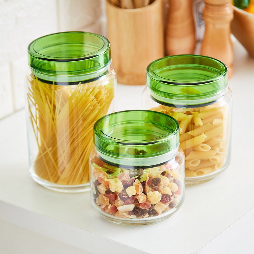 Luminarc 3-Piece Colorlicious Jar Set with Lids-Containers and Jars-image-1