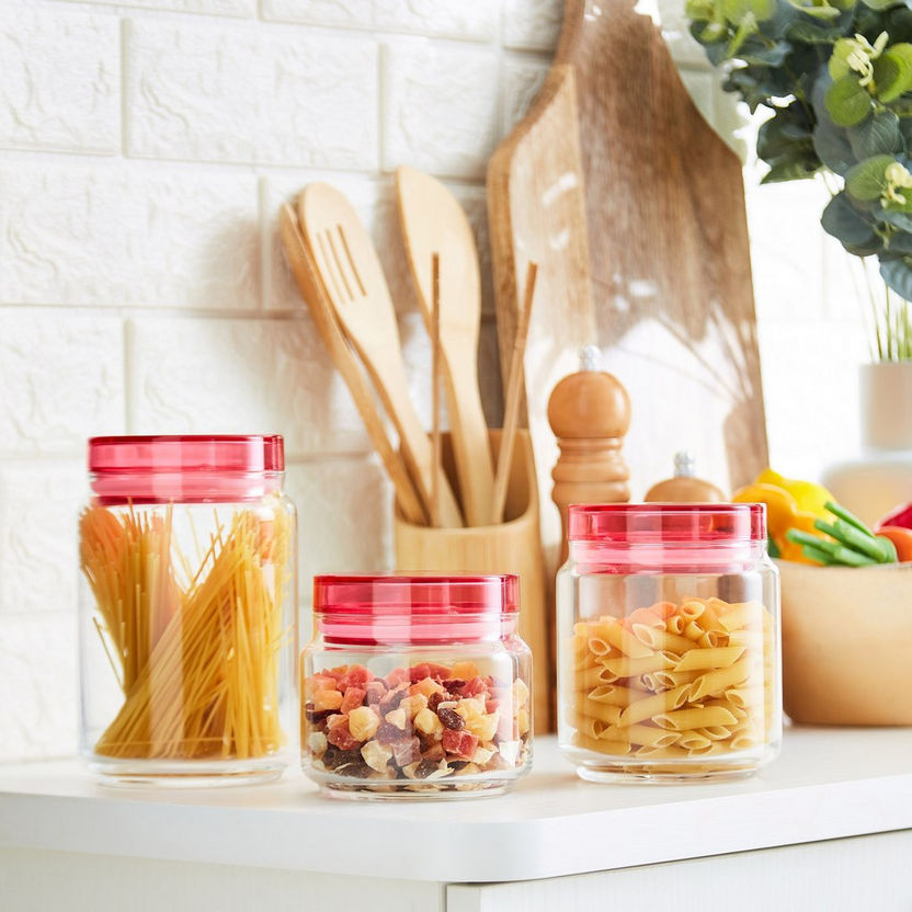 Luminarc 3-Piece Colorlicious Jar Set with Lid-Containers and Jars-image-4