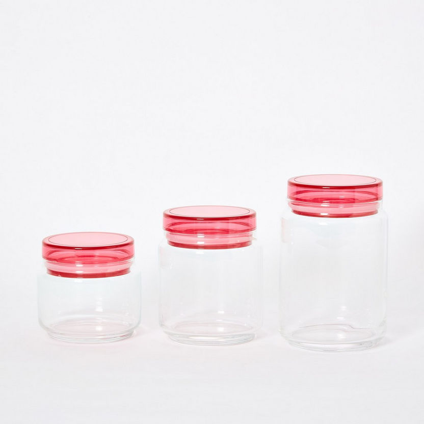 Luminarc 3-Piece Colorlicious Jar Set with Lid-Containers and Jars-image-5