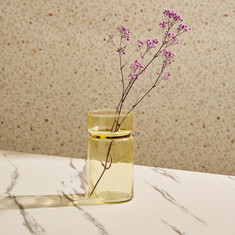 Isla Glass Vase with Gold Neck - 10x19 cms