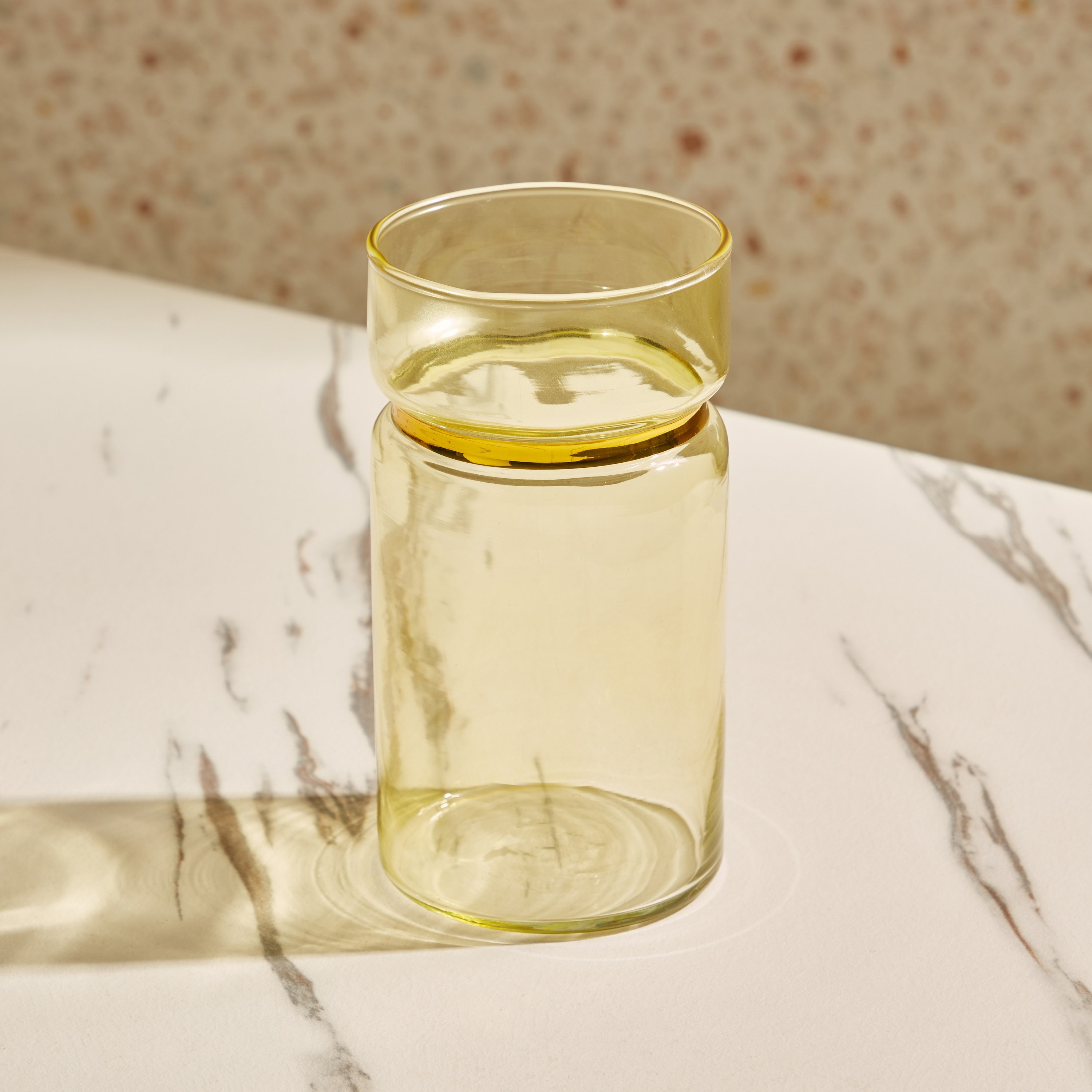 Isla Glass Vase with Gold Neck - 10x19 cm-hbxhomeware-hbxdecorandfurnishings-image-2