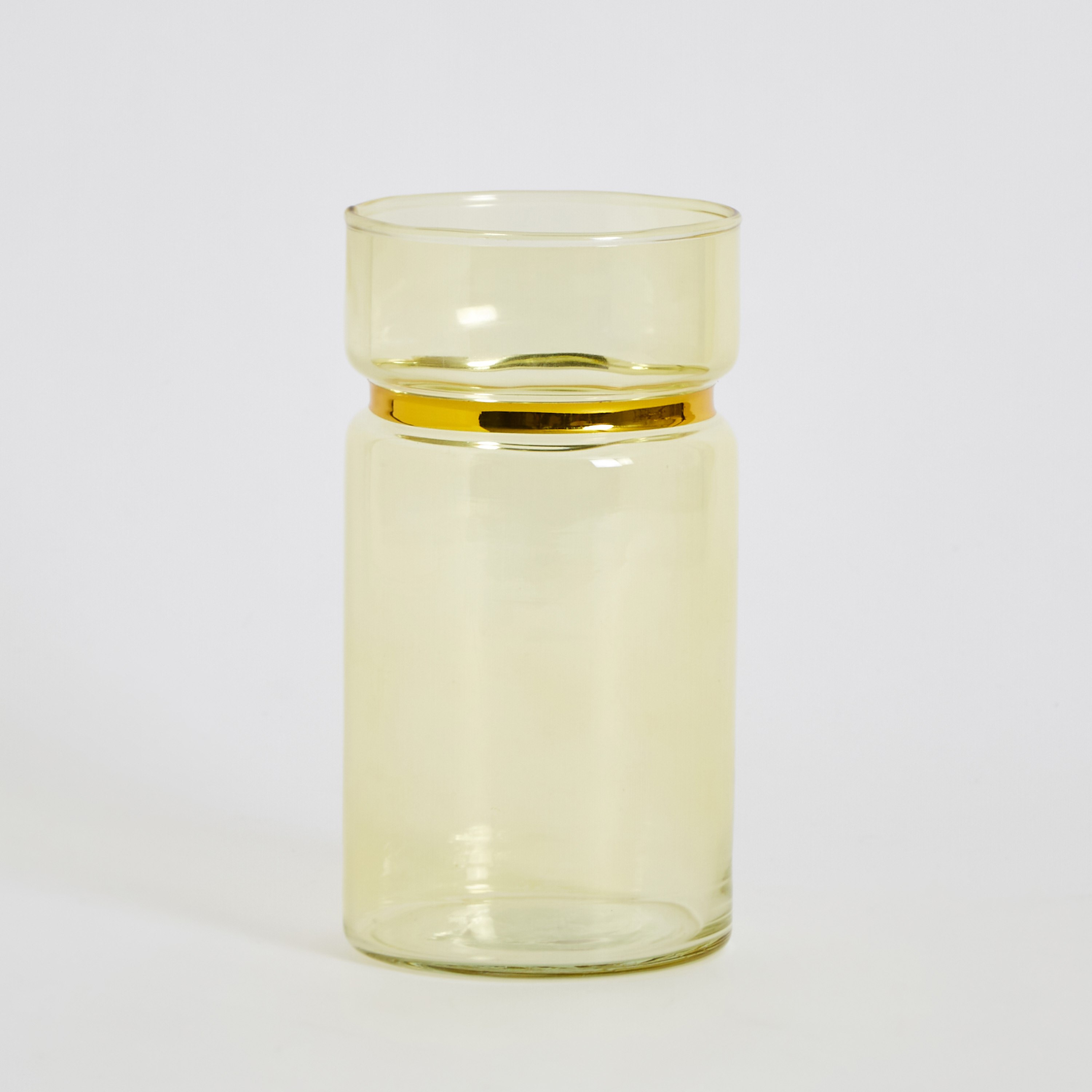 Isla Glass Vase with Gold Neck - 10x19 cm-hbxhomeware-hbxdecorandfurnishings-image-6