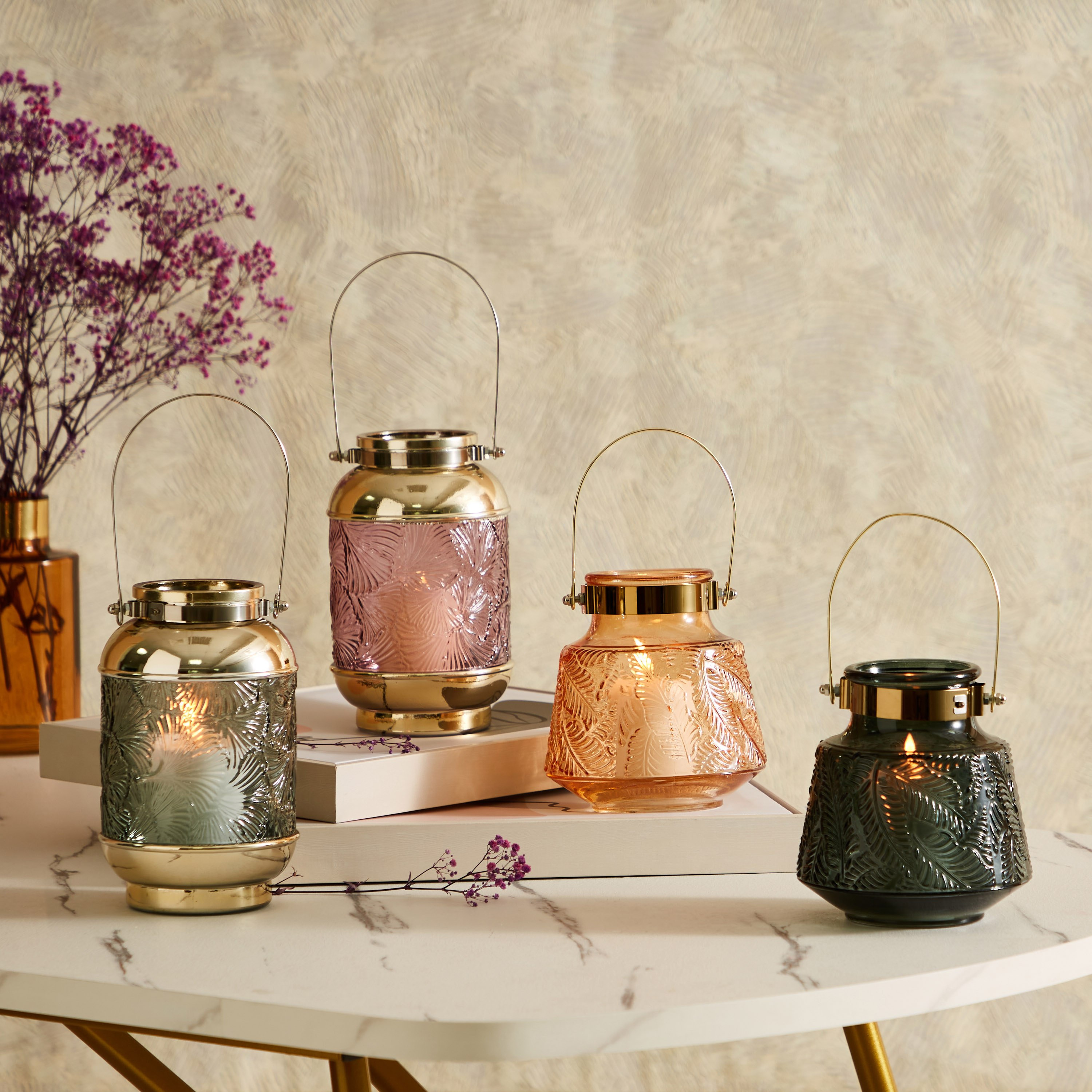 حامل شموع زجاج أسطواني من إيسلا - 14x22 سم-hbxlivingroom-decorandaccessories-candleholders-image-6