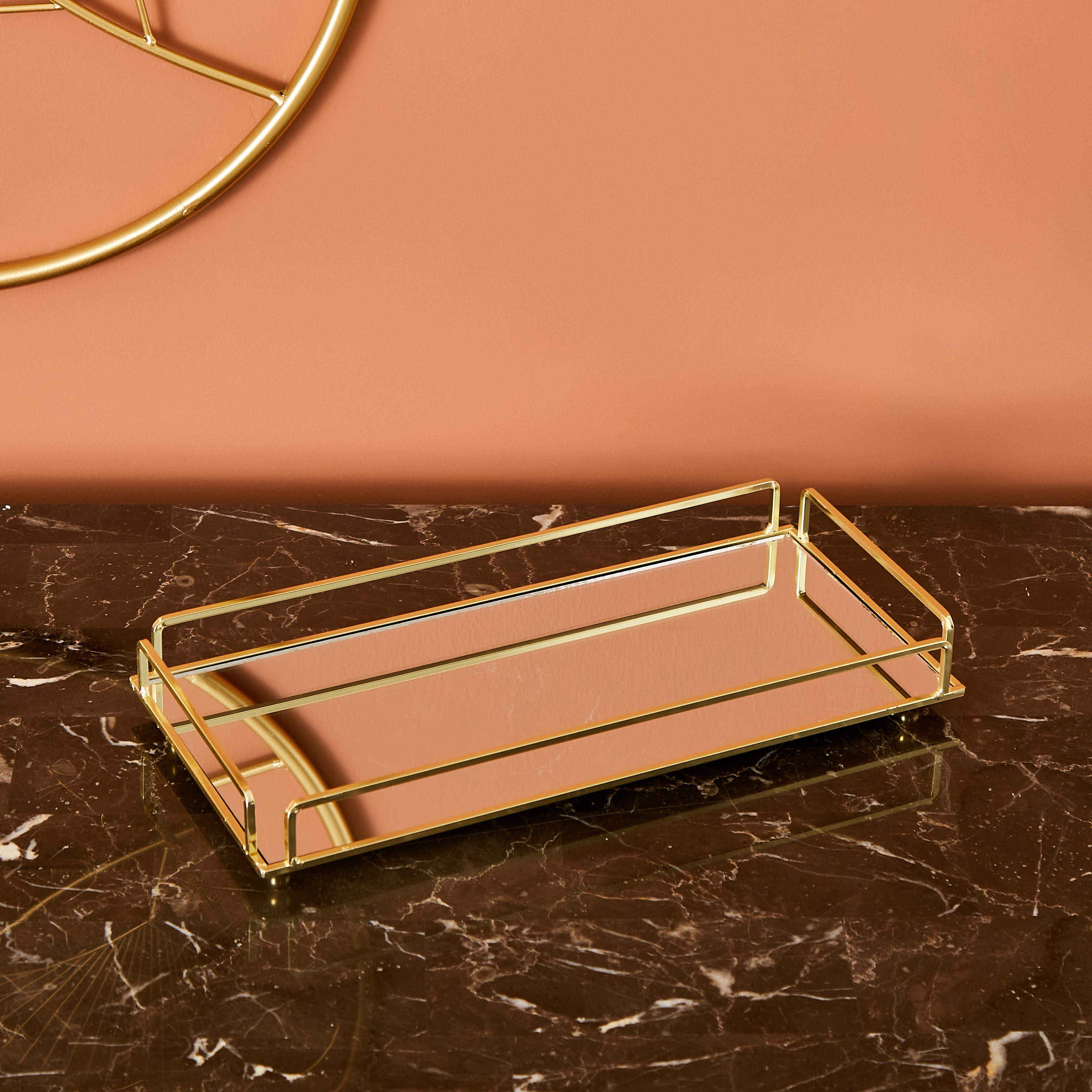 Isla Glass and Metal Tray - 34x16x4 cm-hbxhomeware-hbxdecorandfurnishings-image-1