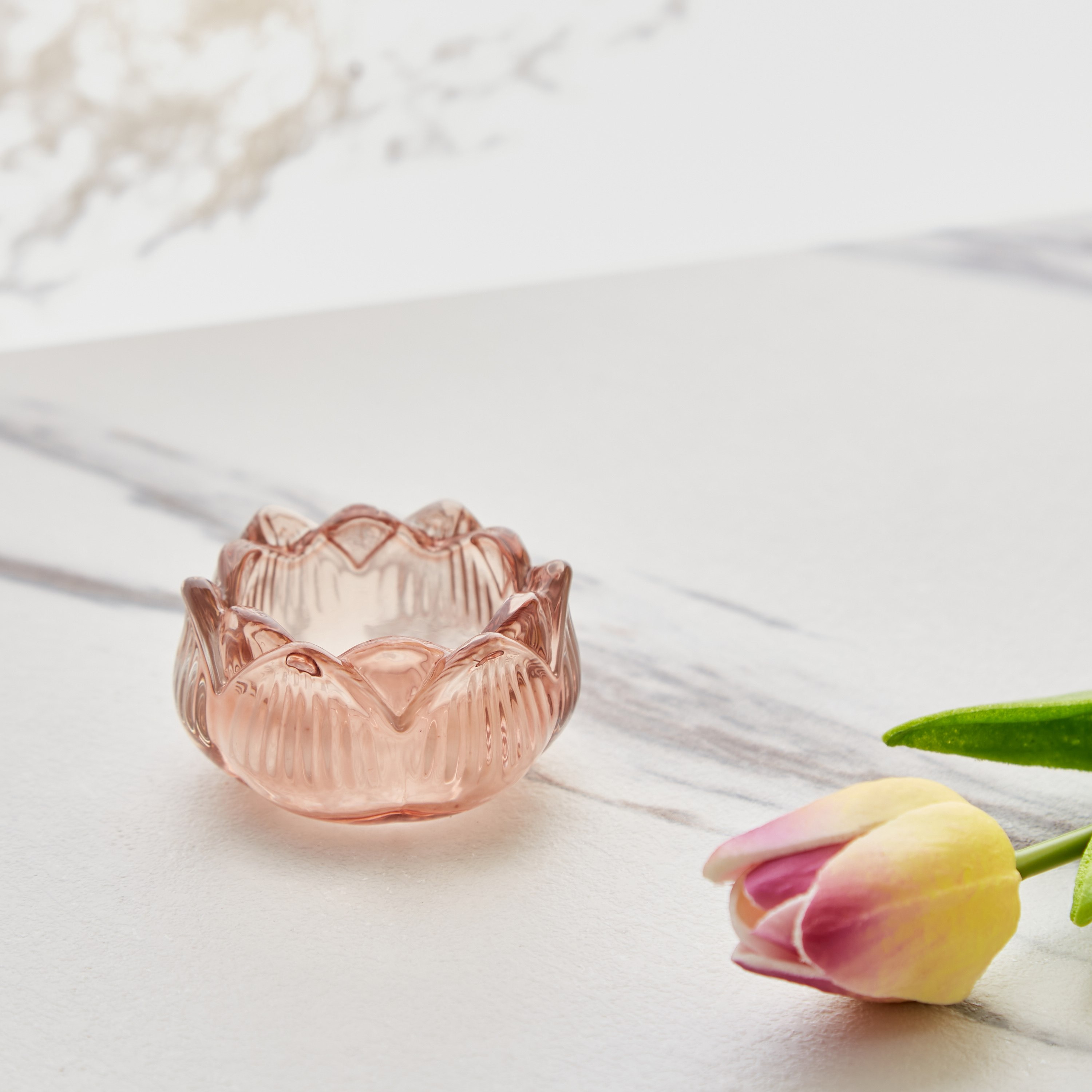 حامل شموع زجاجي من إيسلا - 8x4 سم-hbxlivingroom-decorandaccessories-candleholders-image-2